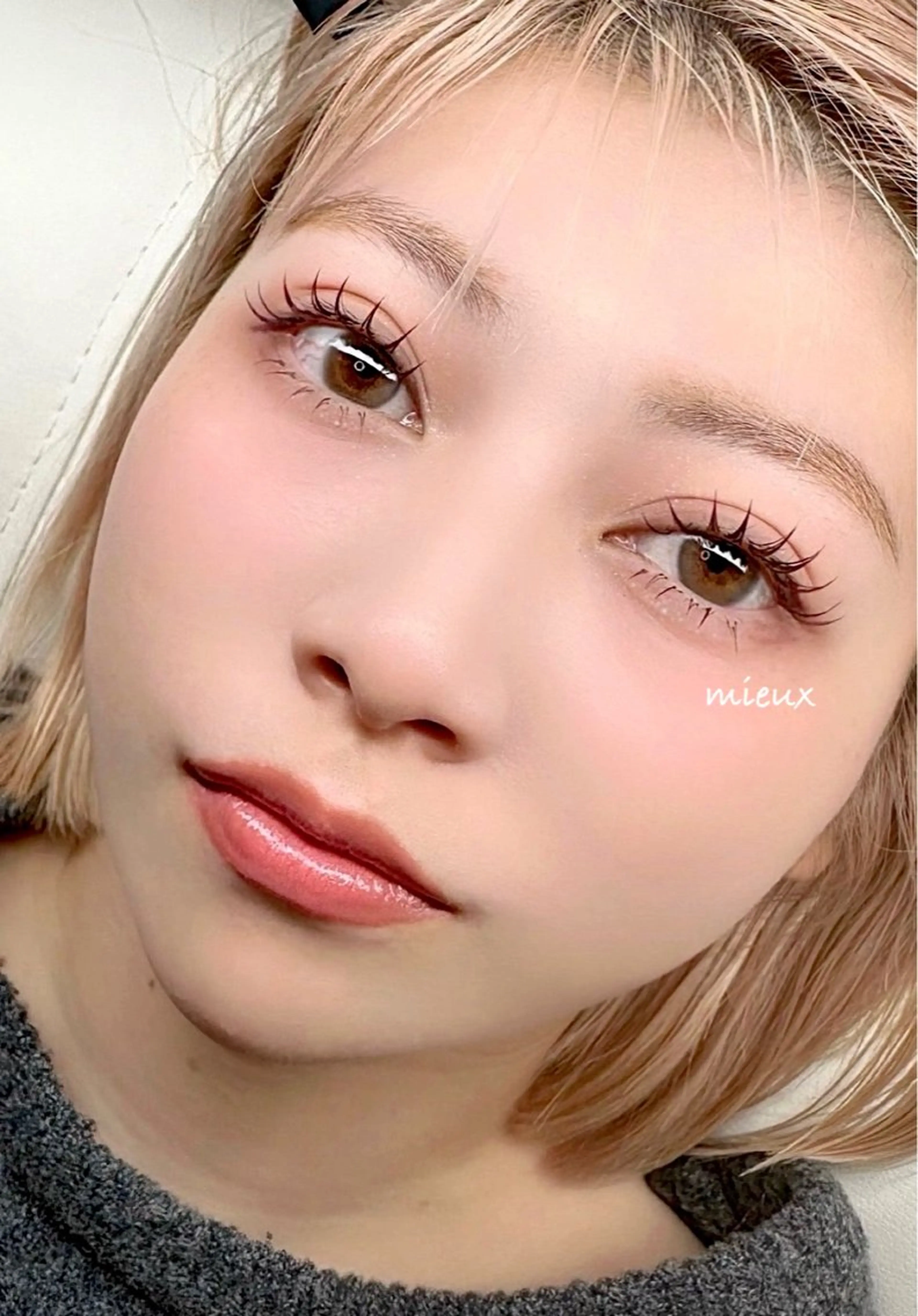 🌼New menu🌼LEDグルー🌼束感マツエク♡120束🌼ラップアップラッシュ♡オフ込み♡コーティング仕上げの写真