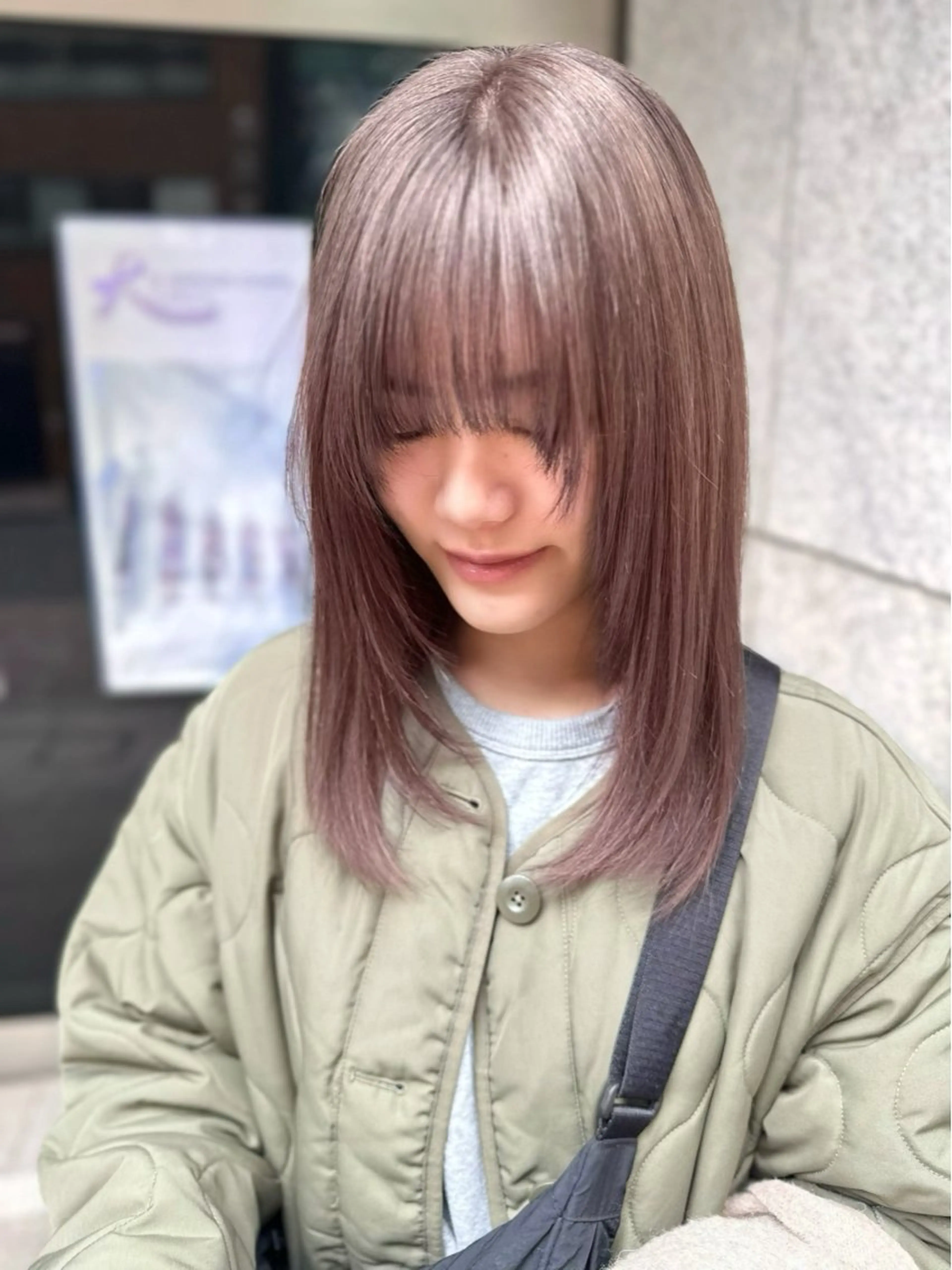 セミロング カラー ︎︎☁🧺チヒロ モデル募集🧺︎︎☁のヘアスタイル