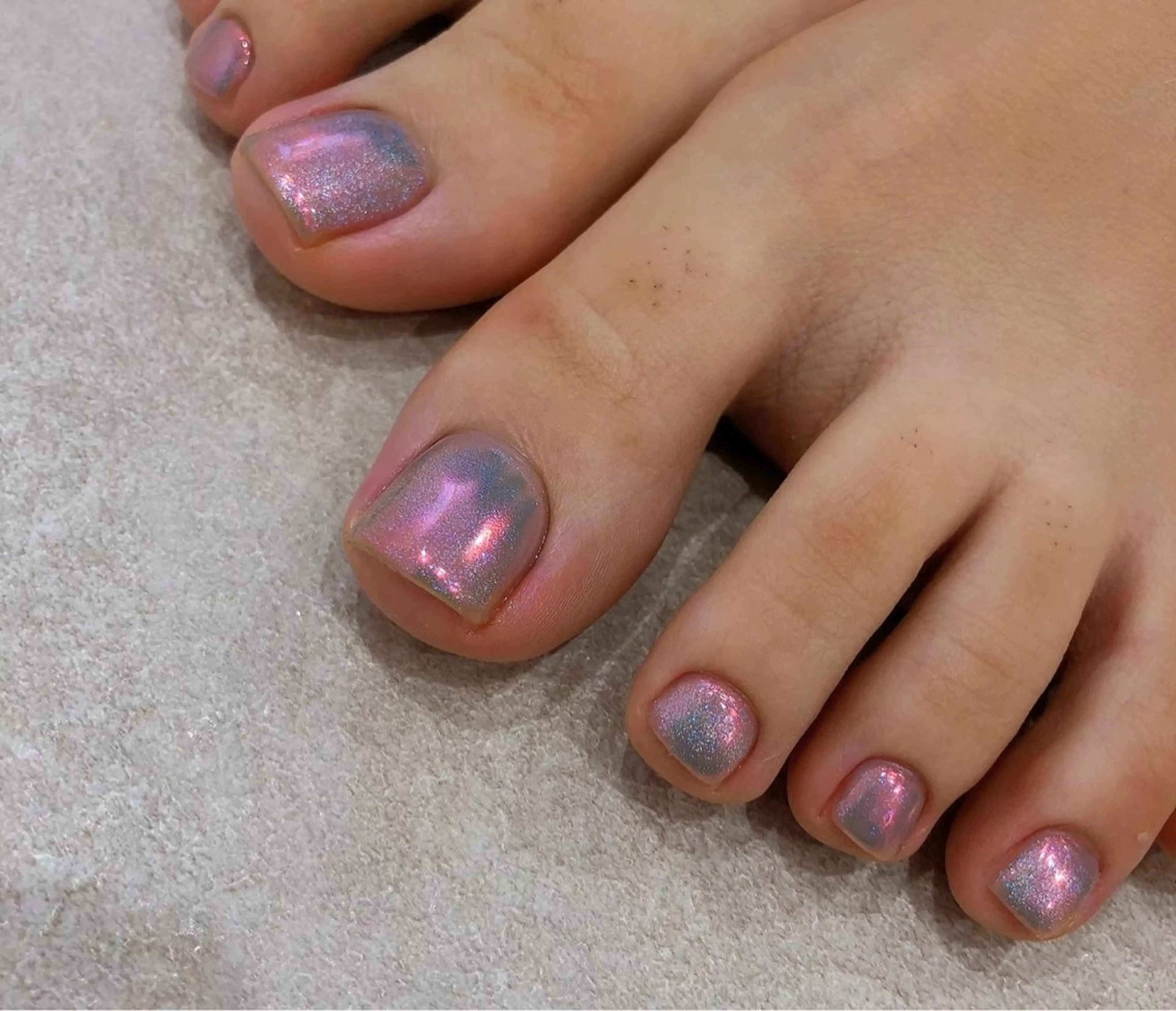 【フットパラジェル】マグネット、ミラー、フラッシュネイルの写真