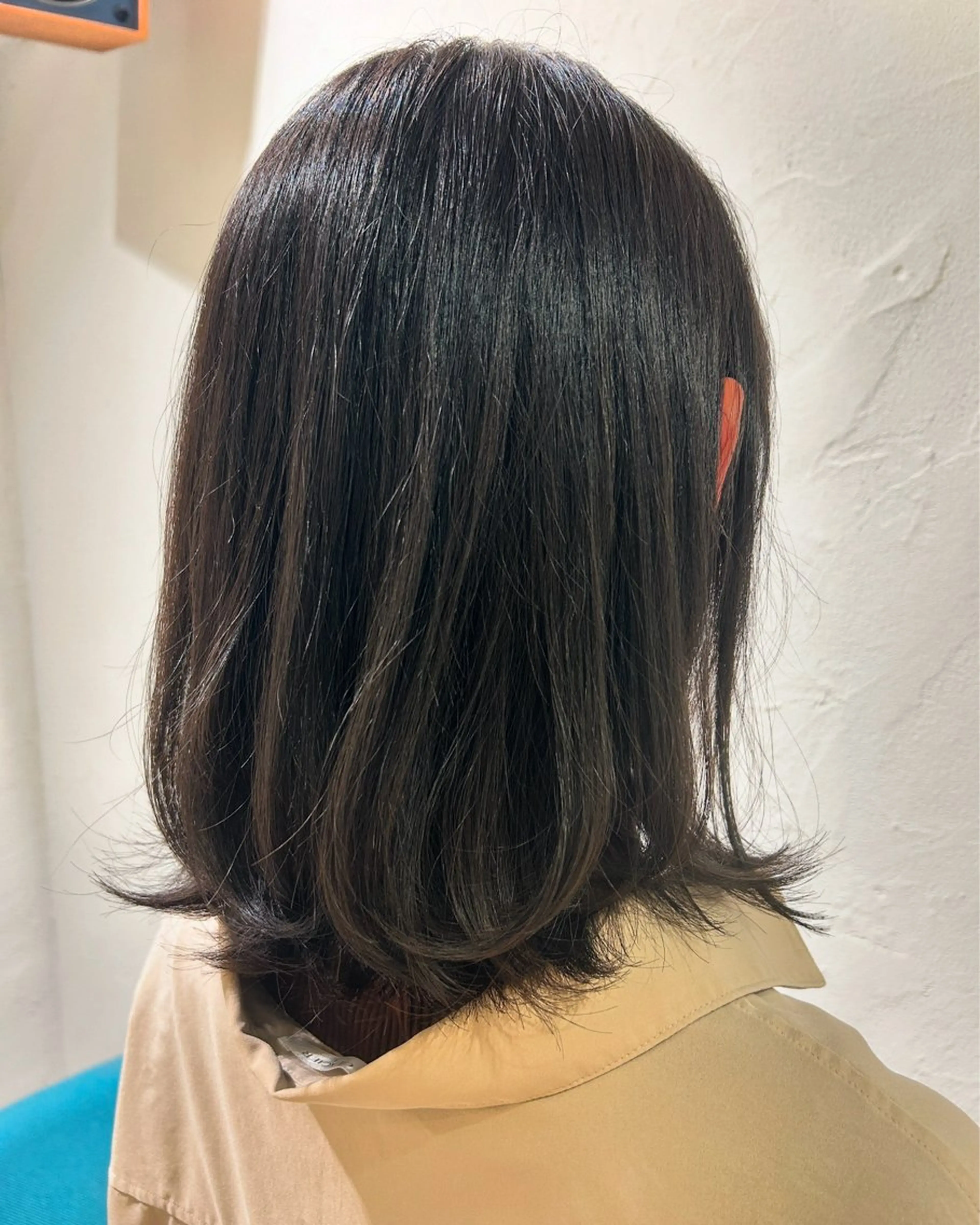 ミディアム カラー くせ毛 レイヤーカット カット ヘアカラー トリートメント 美容室stadium 横田ジュンコのヘアスタイル