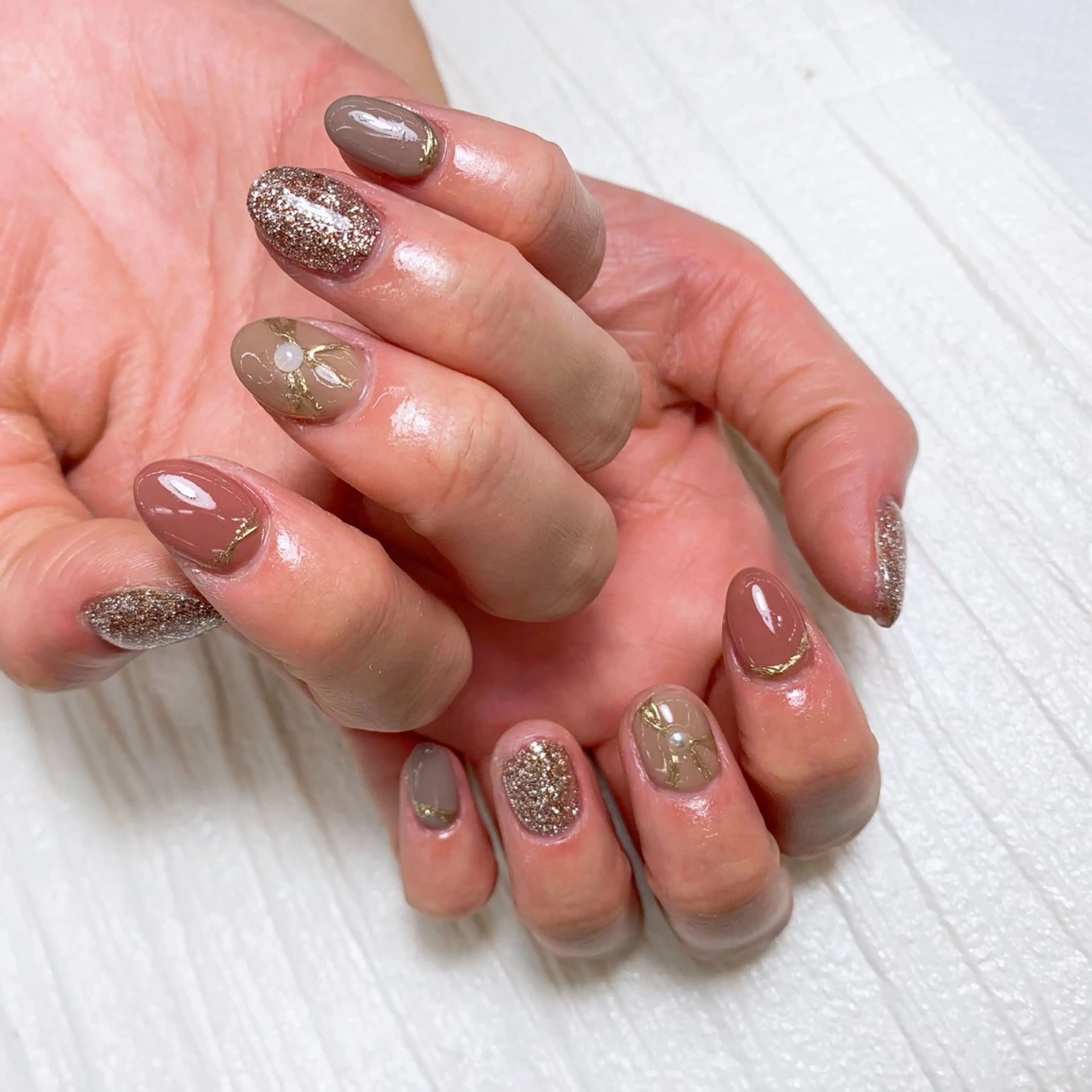 ネイル ⭐︎休業中の練習⭐︎ JNA認定講師髙橋のネイルデザイン