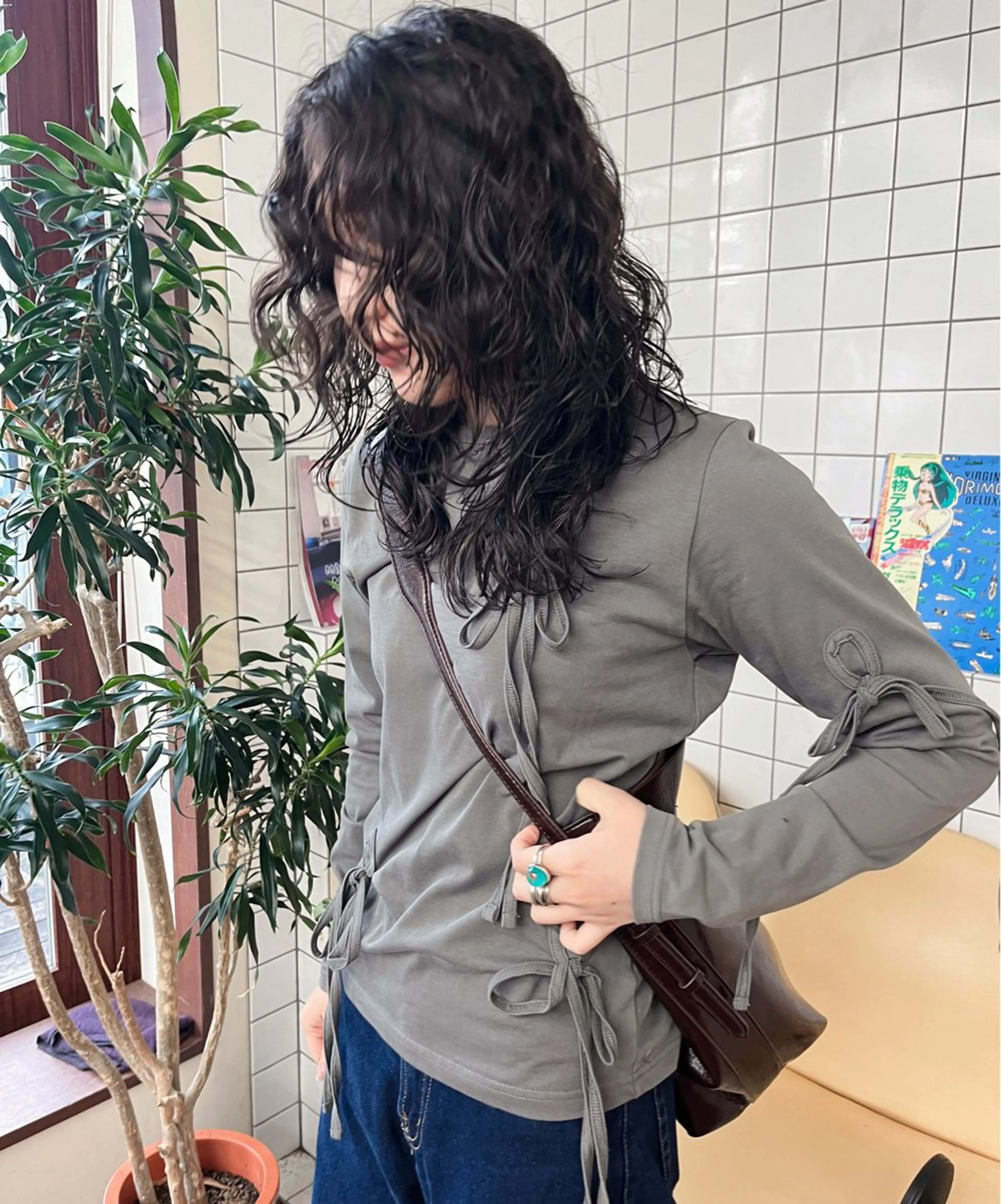 ミディアム パーマ ミディアムパーマ ボブパーマ/パーマ ウルフパーマのヘアスタイル