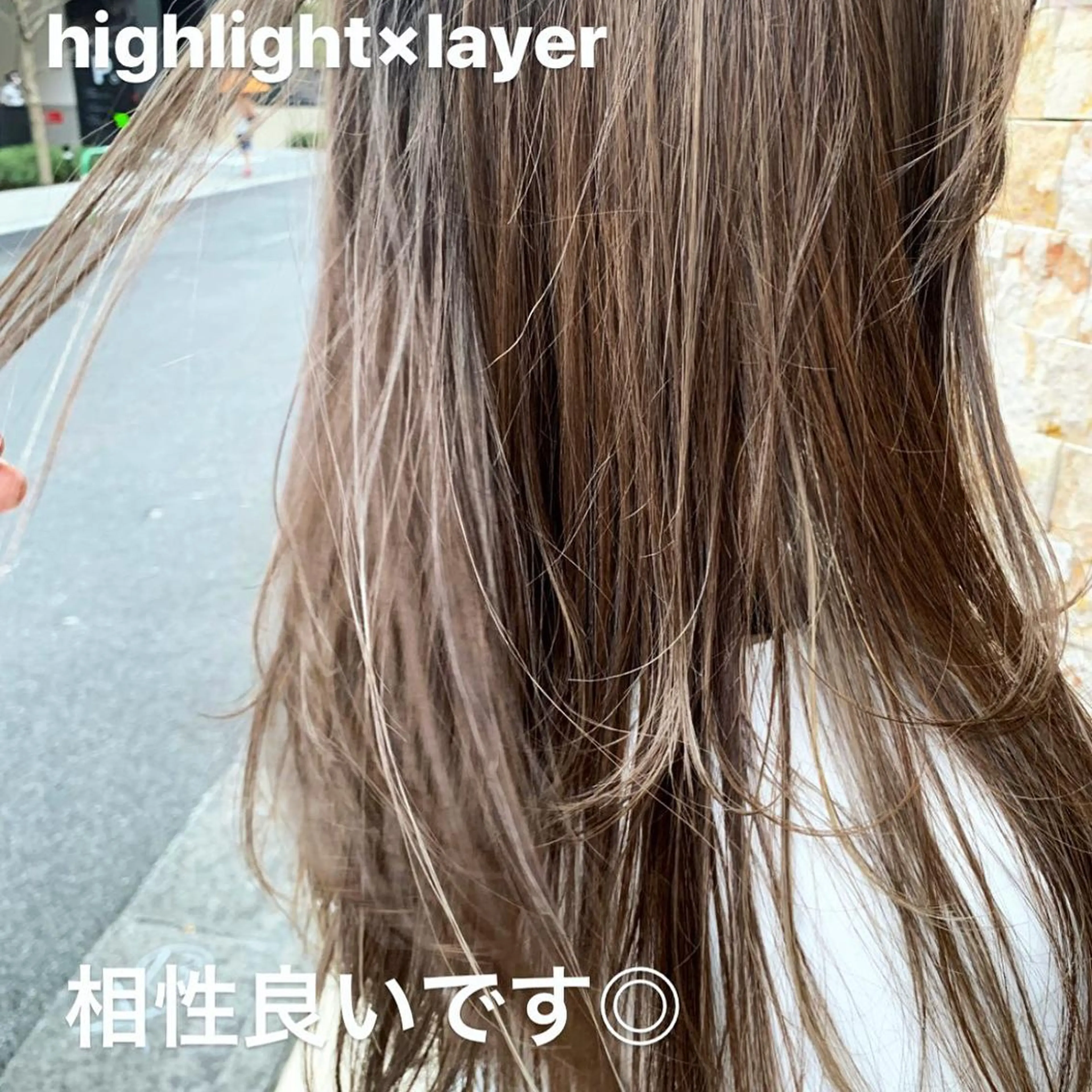 ロング カラー レイヤーカットモデル 募集/藤原一真のヘアスタイル