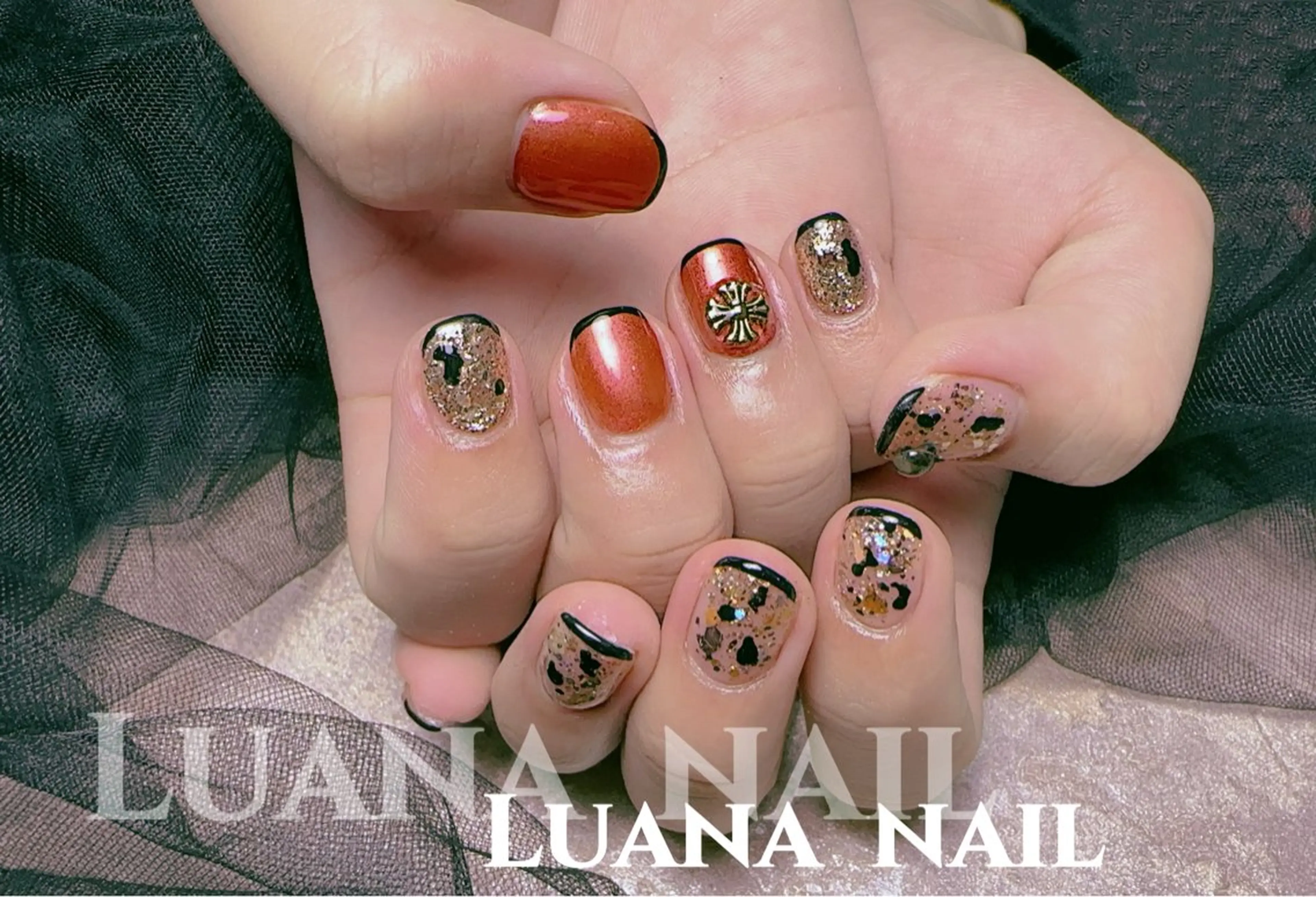 ネイル フラッシュネイル フレンチネイル 韓国ネイル マグネットネイル メンズネイル ハンドネイル ルアナネイル サロンのネイルデザイン