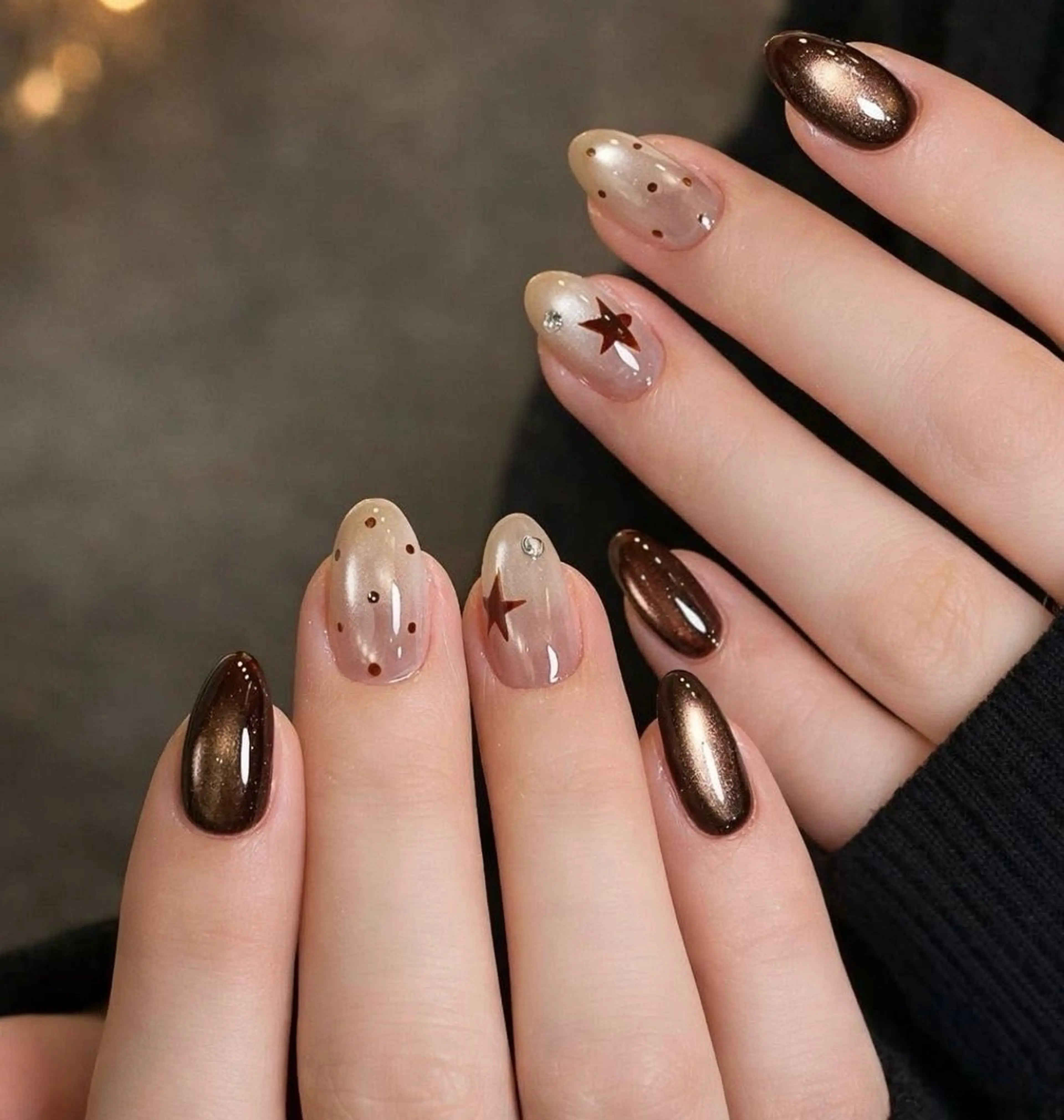 ネイル マグネットネイル オフィスネイル ワンカラーネイル シンプルネイル ハンドネイル ハンドケア 古賀 佳織のネイルデザイン