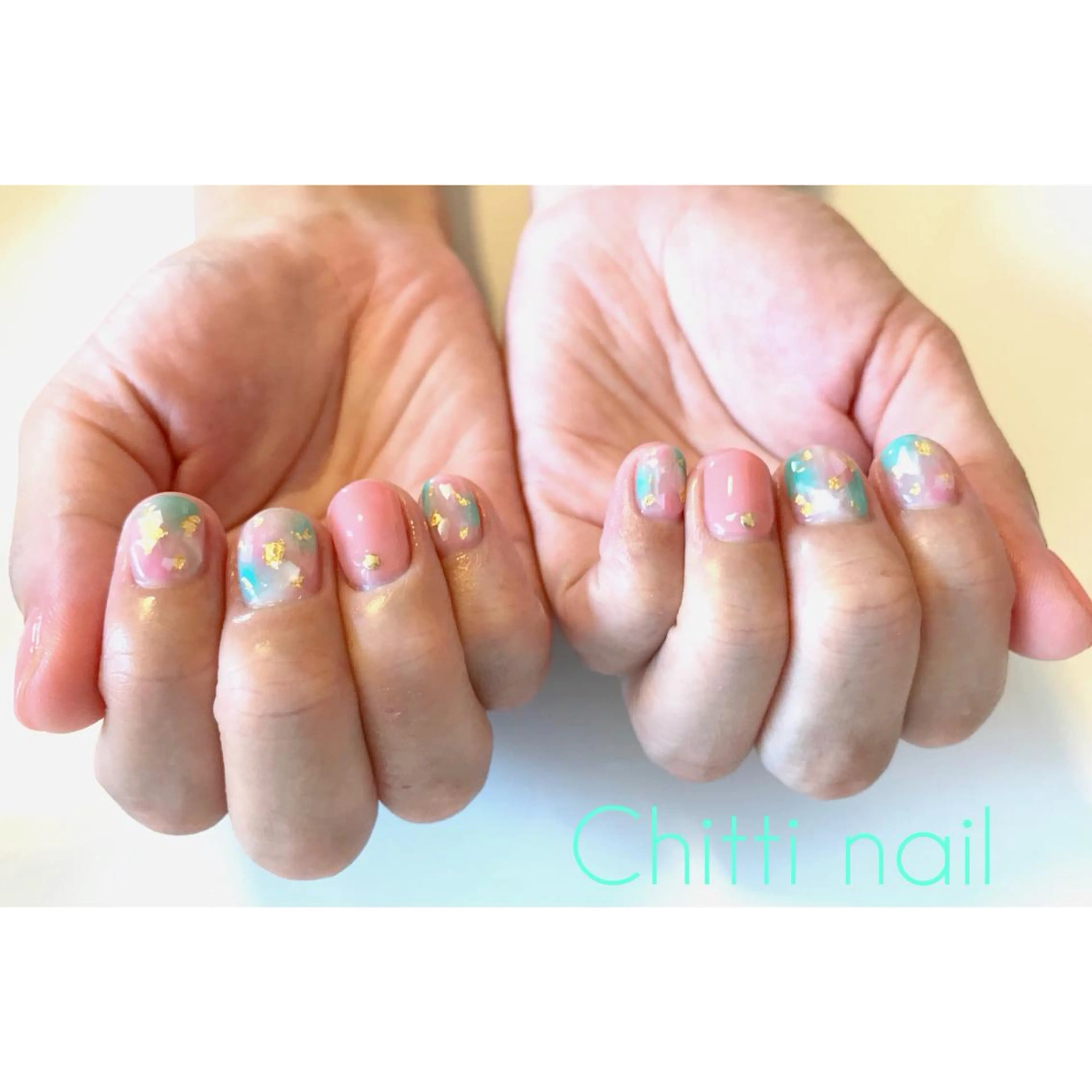 ネイル 大理石ネイル(マーブル) パステルネイル Chitti yuuriのネイルデザイン