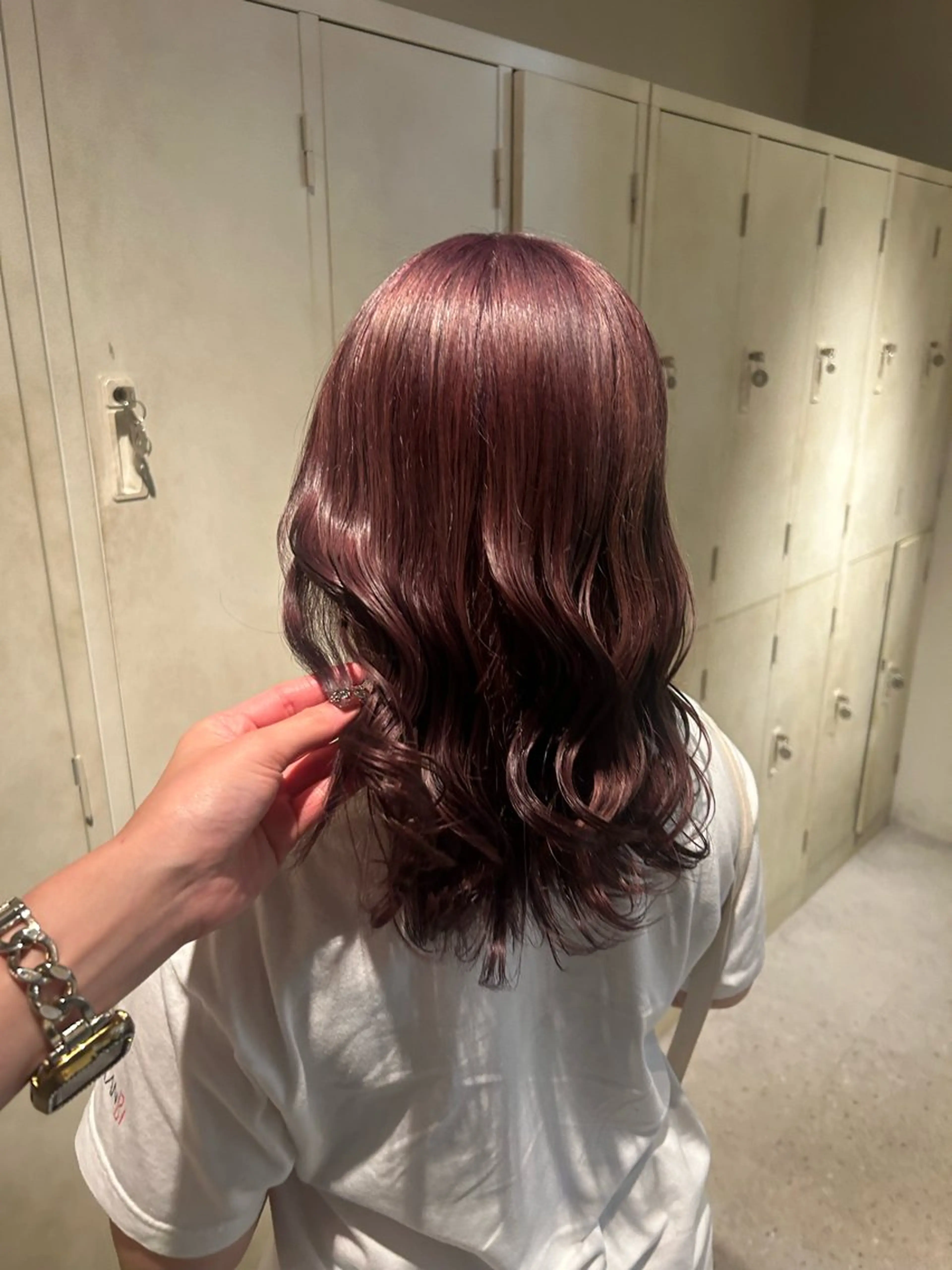 ミディアム カラー ダブルカラー ラベンダーカラー 髪質改善 ヘアカラー 野田阪神/暖色カラー Kairi🐬のヘアスタイル