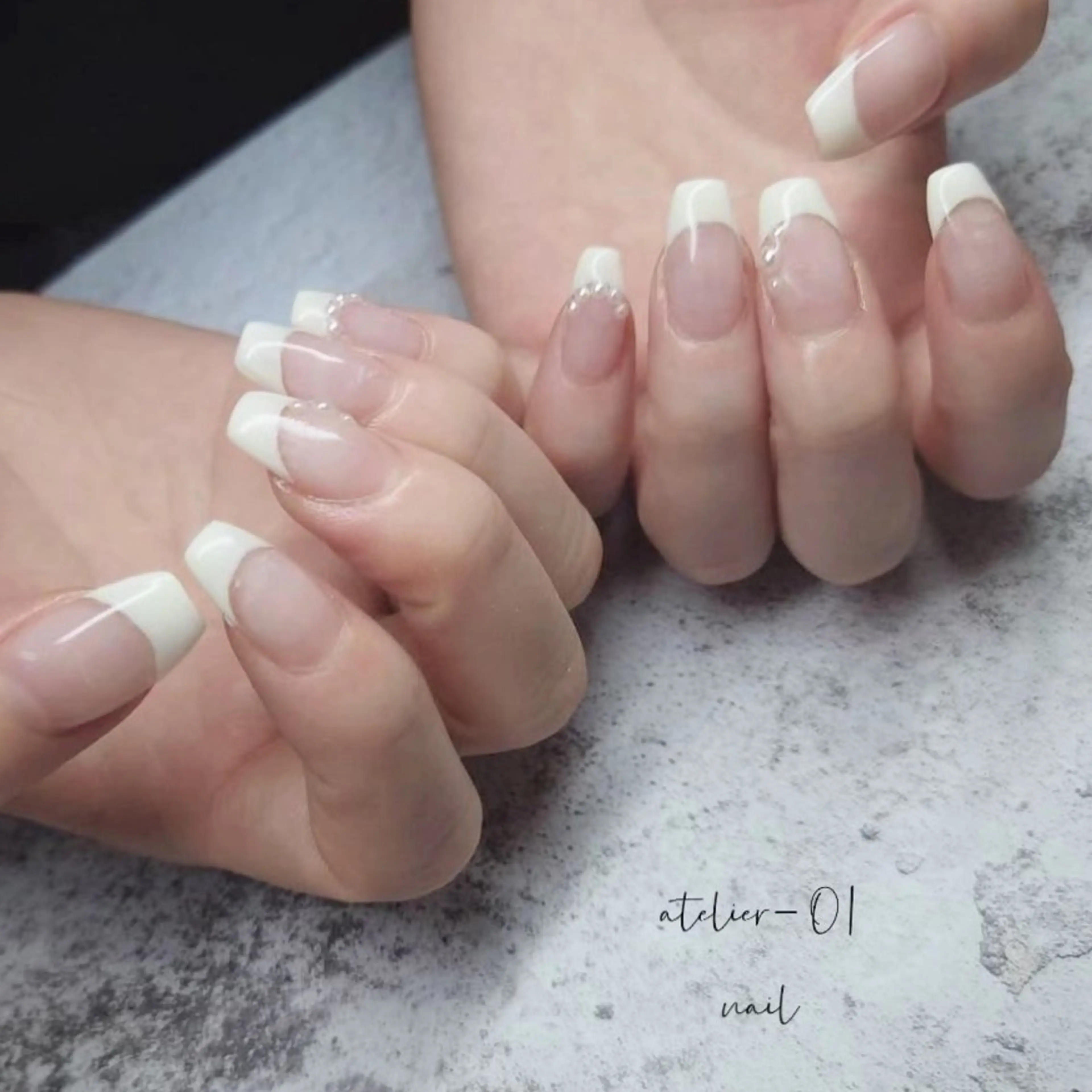 ネイル フレンチネイル atelier -02tsuboのネイルデザイン