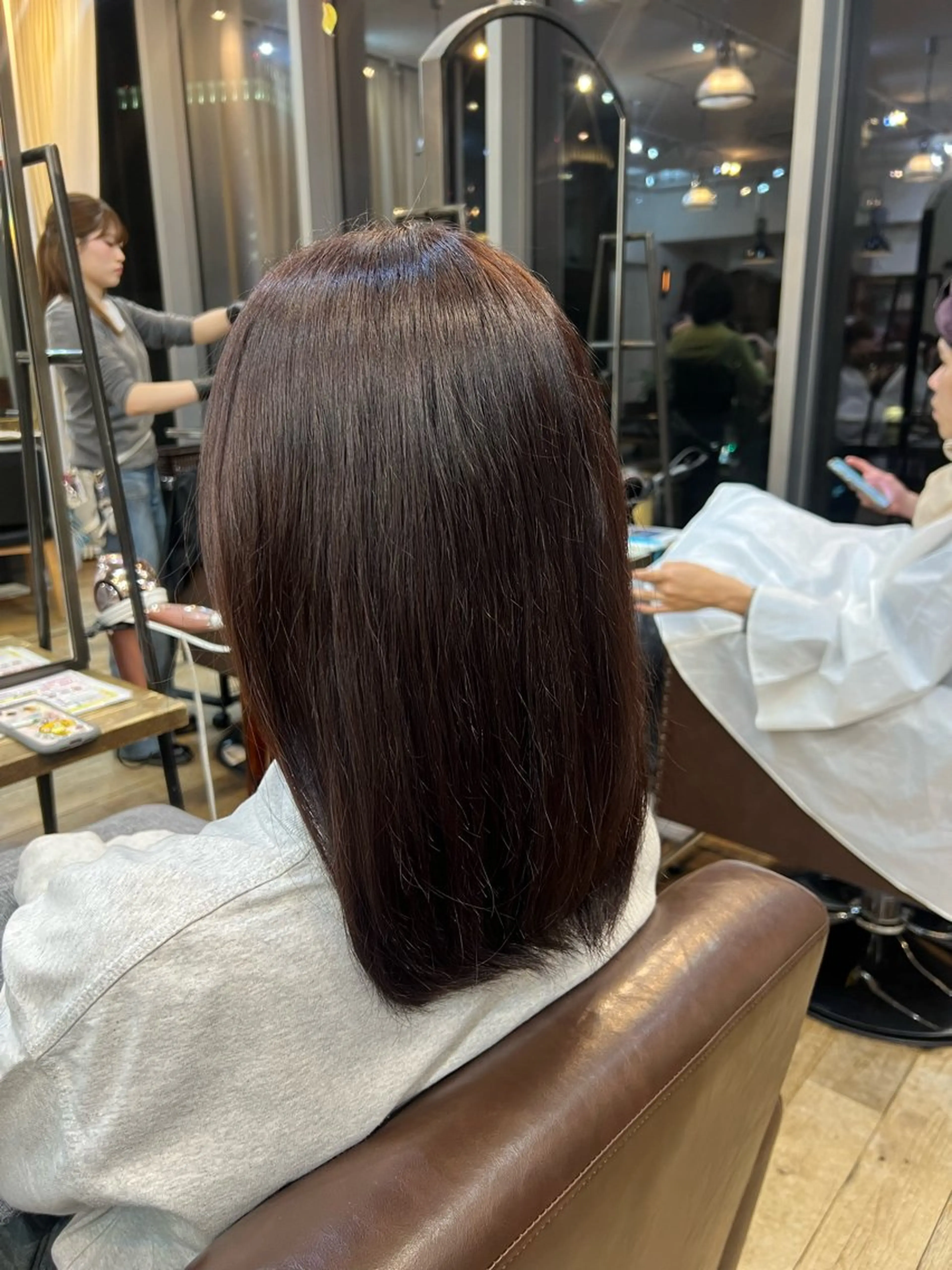 ミディアム カラー ヘアカラー トリートメント るあ/カラー /トリートメント🫧のヘアスタイル