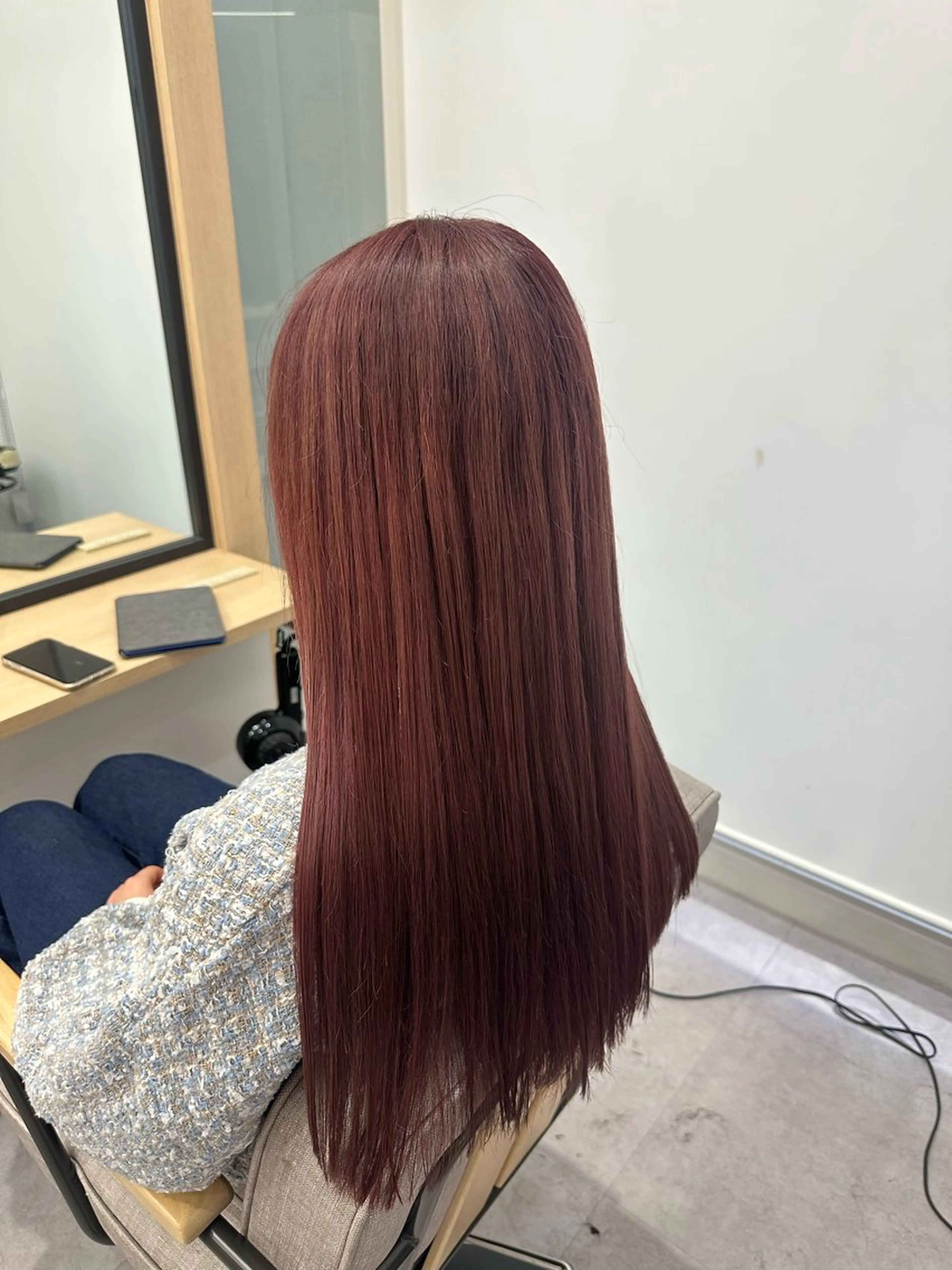 ロング カラー ダブルカラー ピンクカラー バイオレットカラー バイオレットピンク 🦋大類 奏愛🦋のヘアスタイル