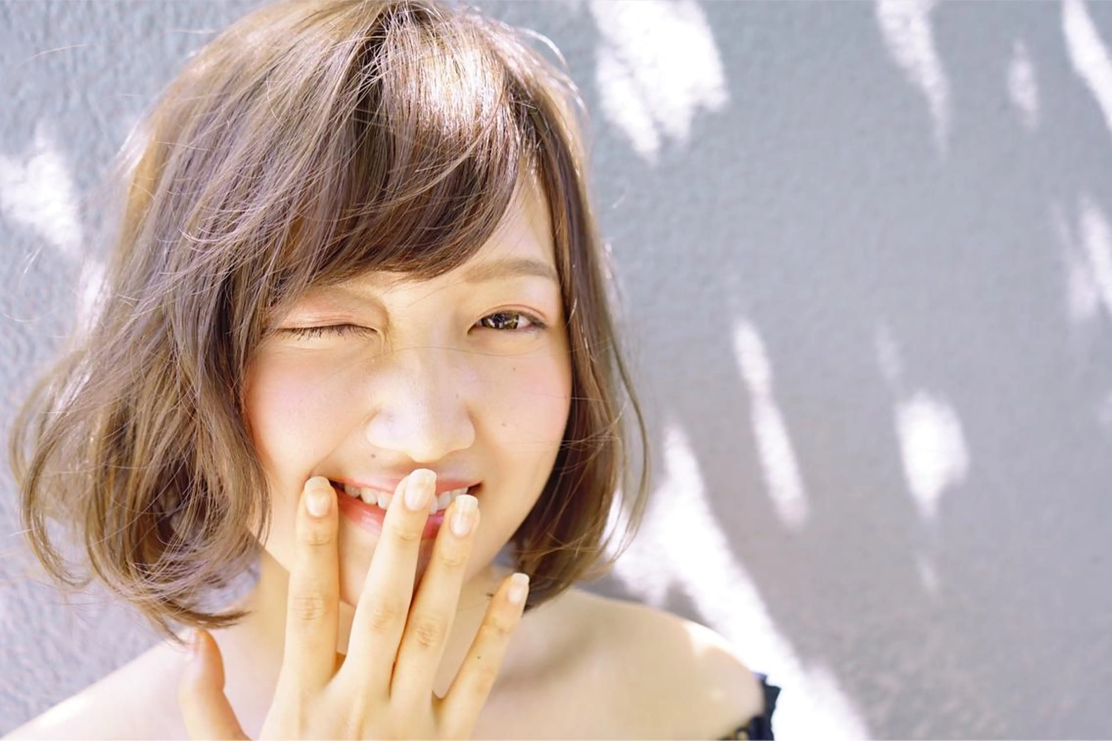 ミディアム カラー 花井 啓好のヘアスタイル