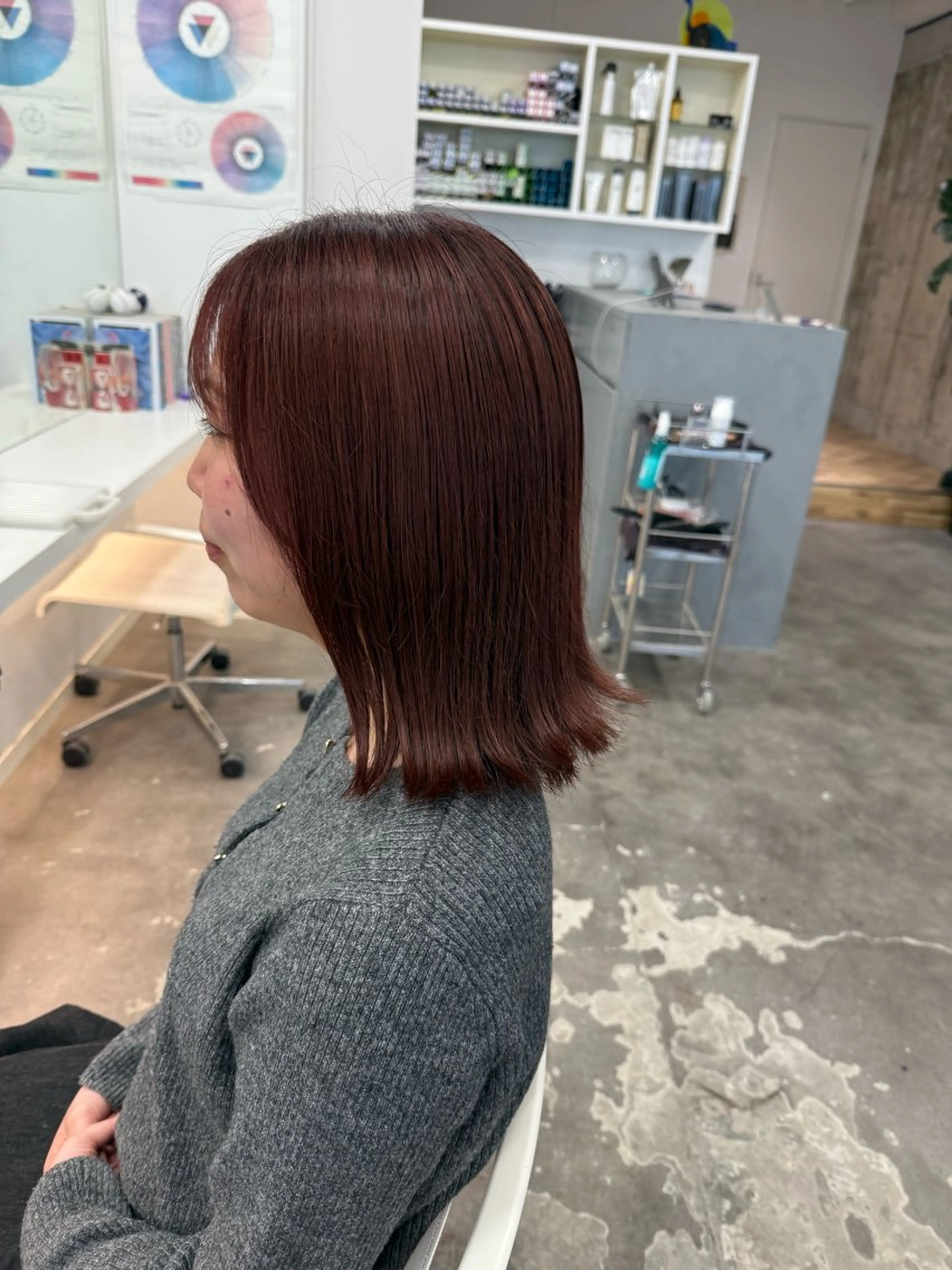 ミディアム ayumi ／透明感カラーのヘアスタイル