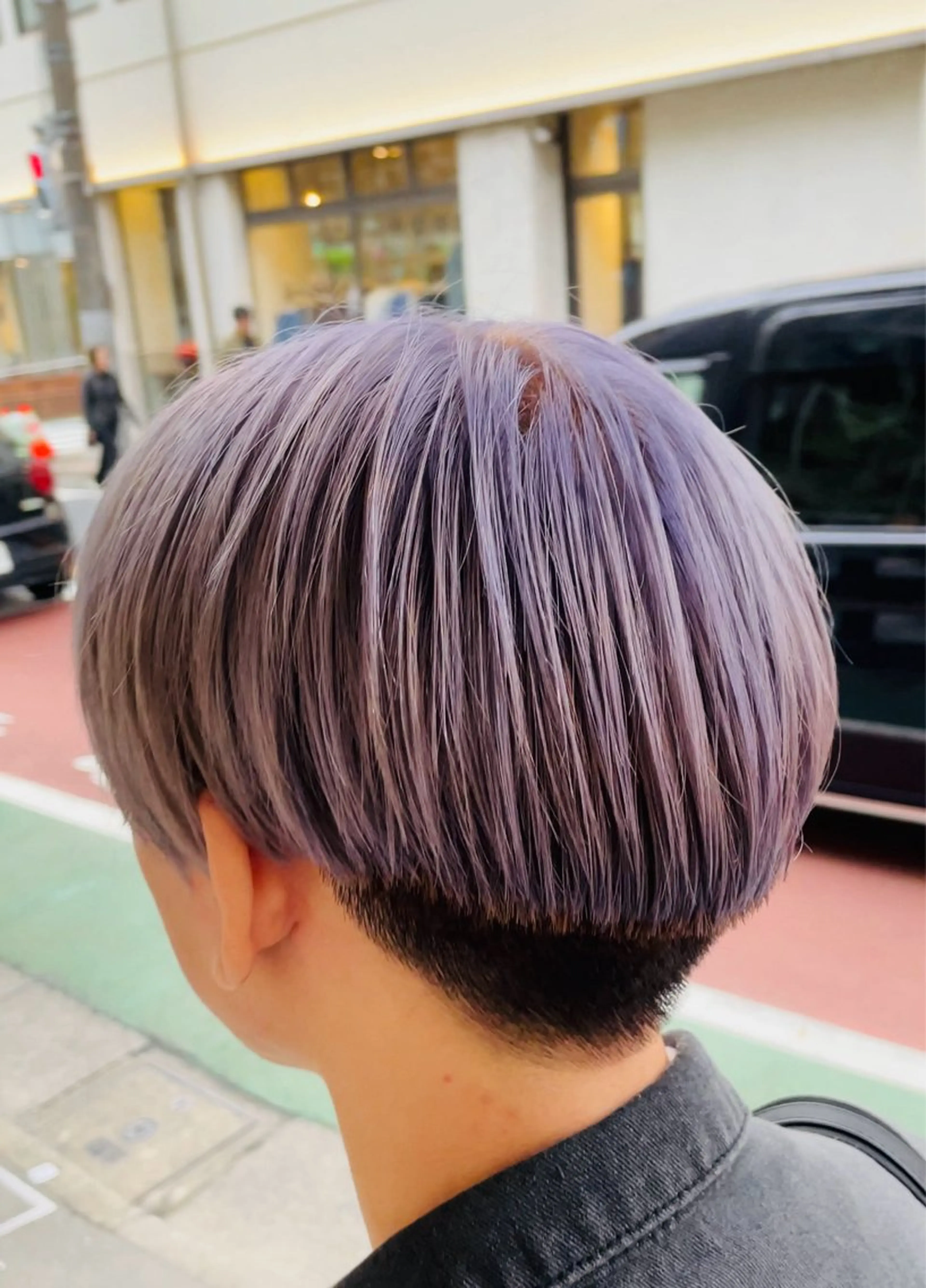 セミロング カラー メンズ メンズブリーチ ブリーチ ラベンダーカラー 立川メンズ💈 竹入優将のヘアスタイル
