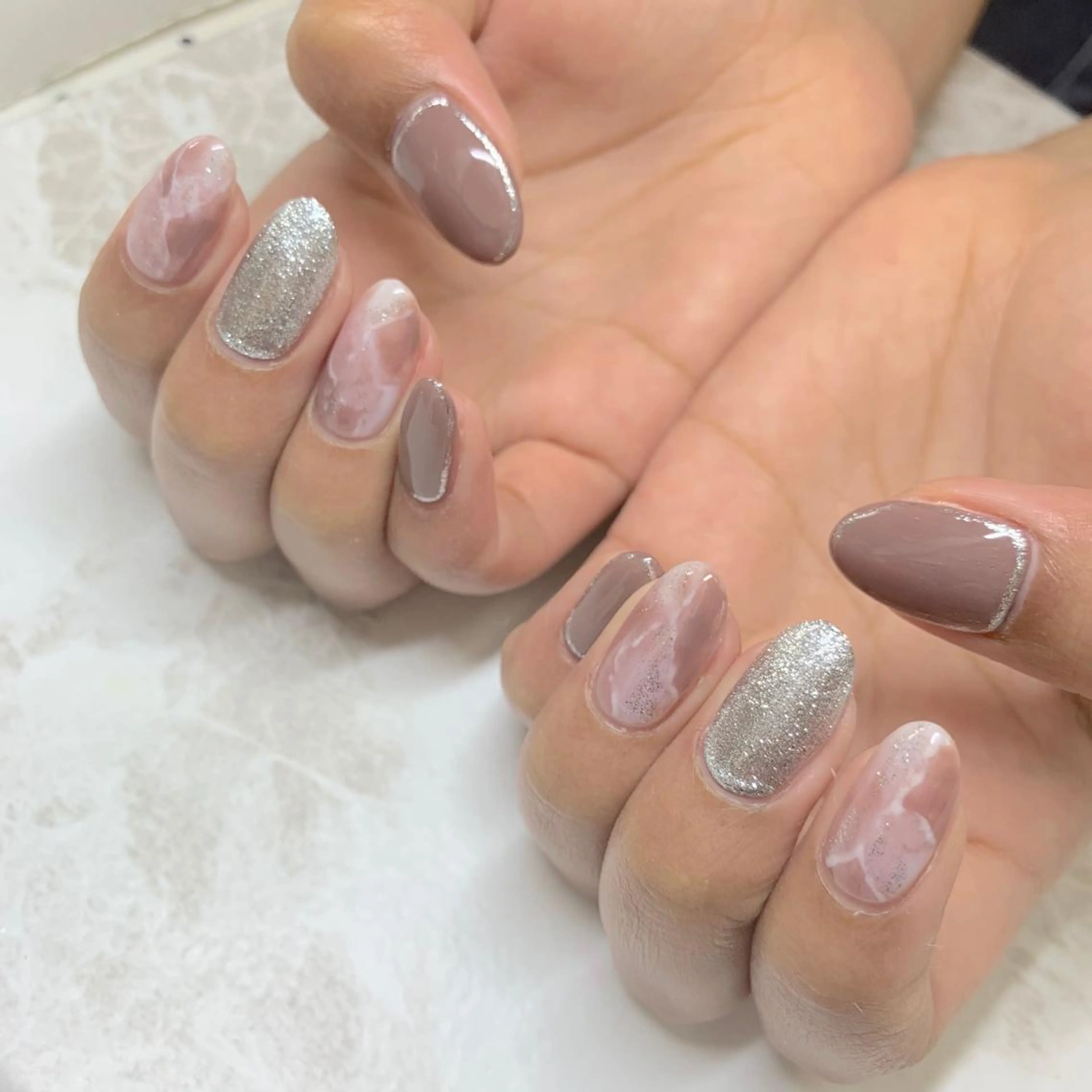 ネイル 大理石ネイル(マーブル) LULU LIMAのネイルデザイン
