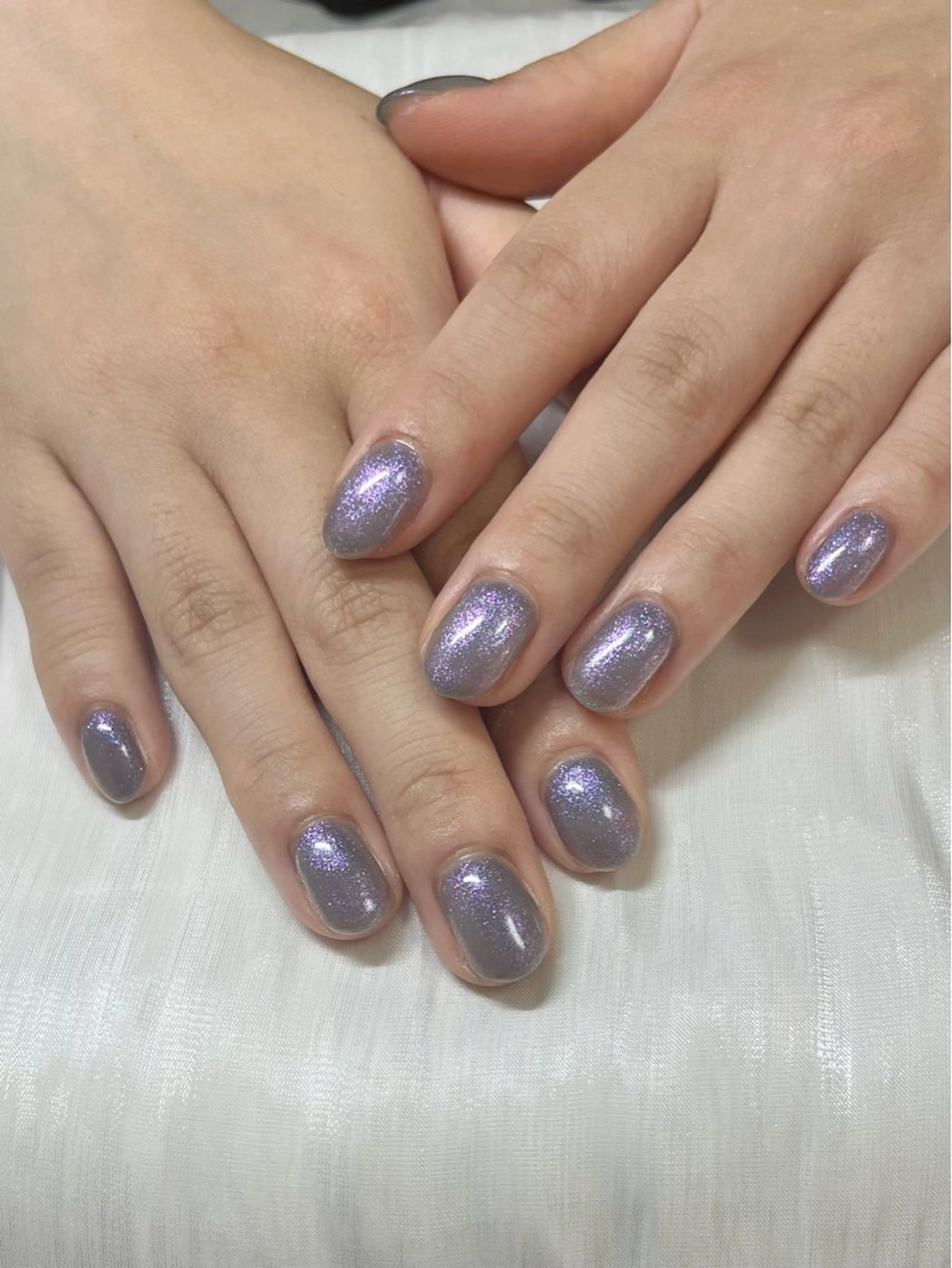 ネイル ラメ(グリッター) ワンカラーネイル ハンドネイル nail salon angeのネイルデザイン