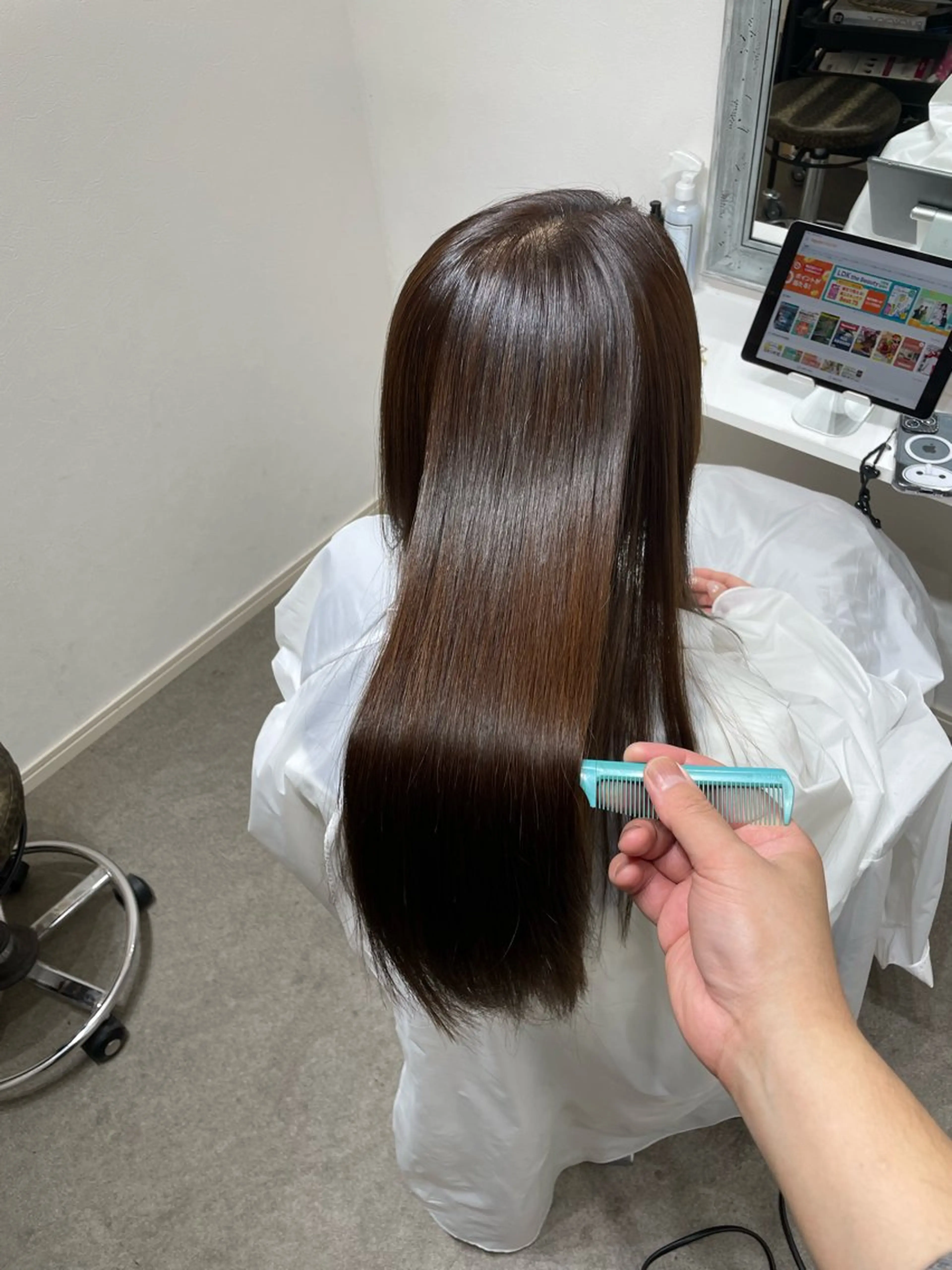 ロング 髪質改善 縮毛矯正 トリートメント 町田で叶う本物の 髪質改善 鍋谷勇のヘアスタイル