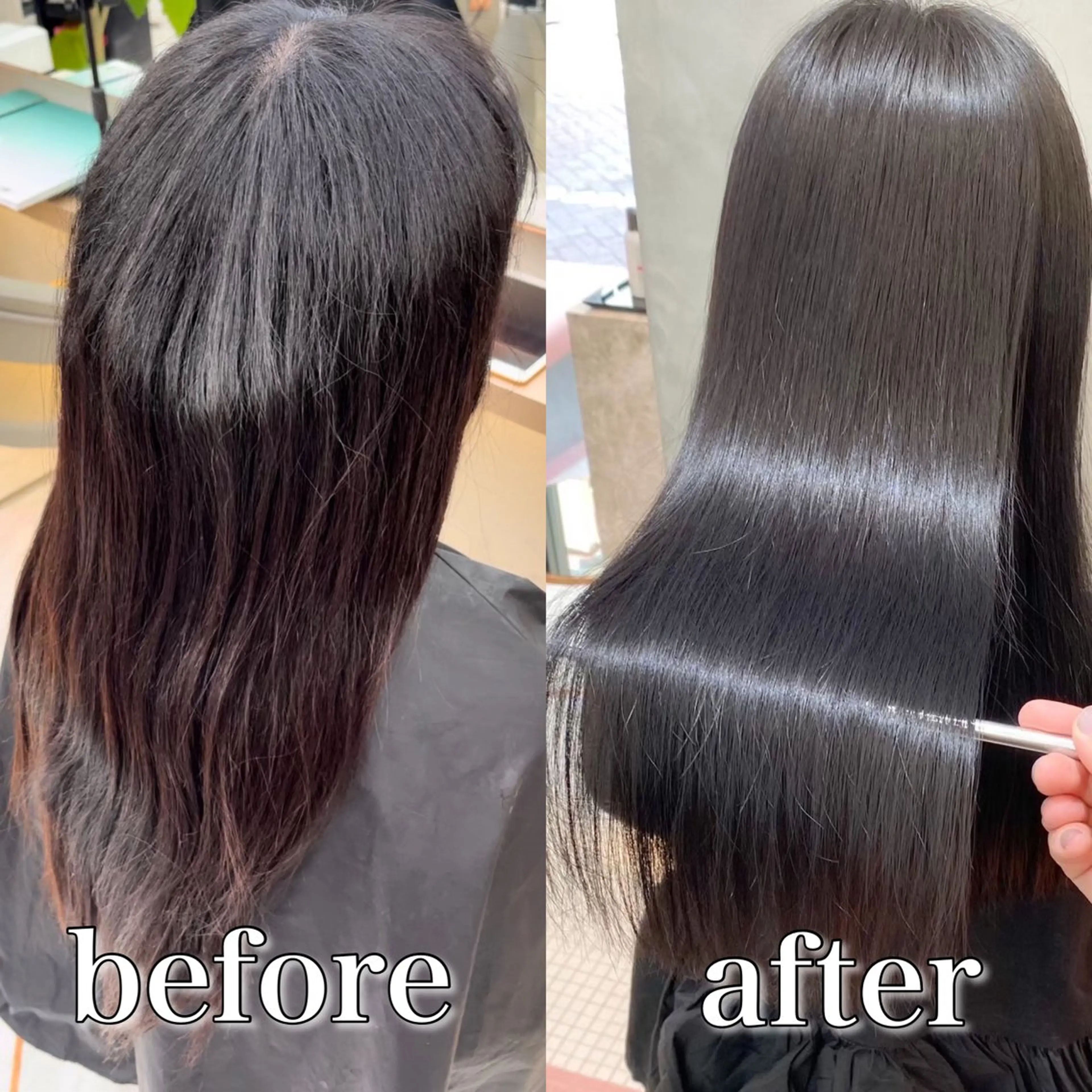 ロング カット ヘアカラー 縮毛矯正 トリートメント 池袋/似合わせ/縮毛 髪質改善【ugen】のヘアスタイル