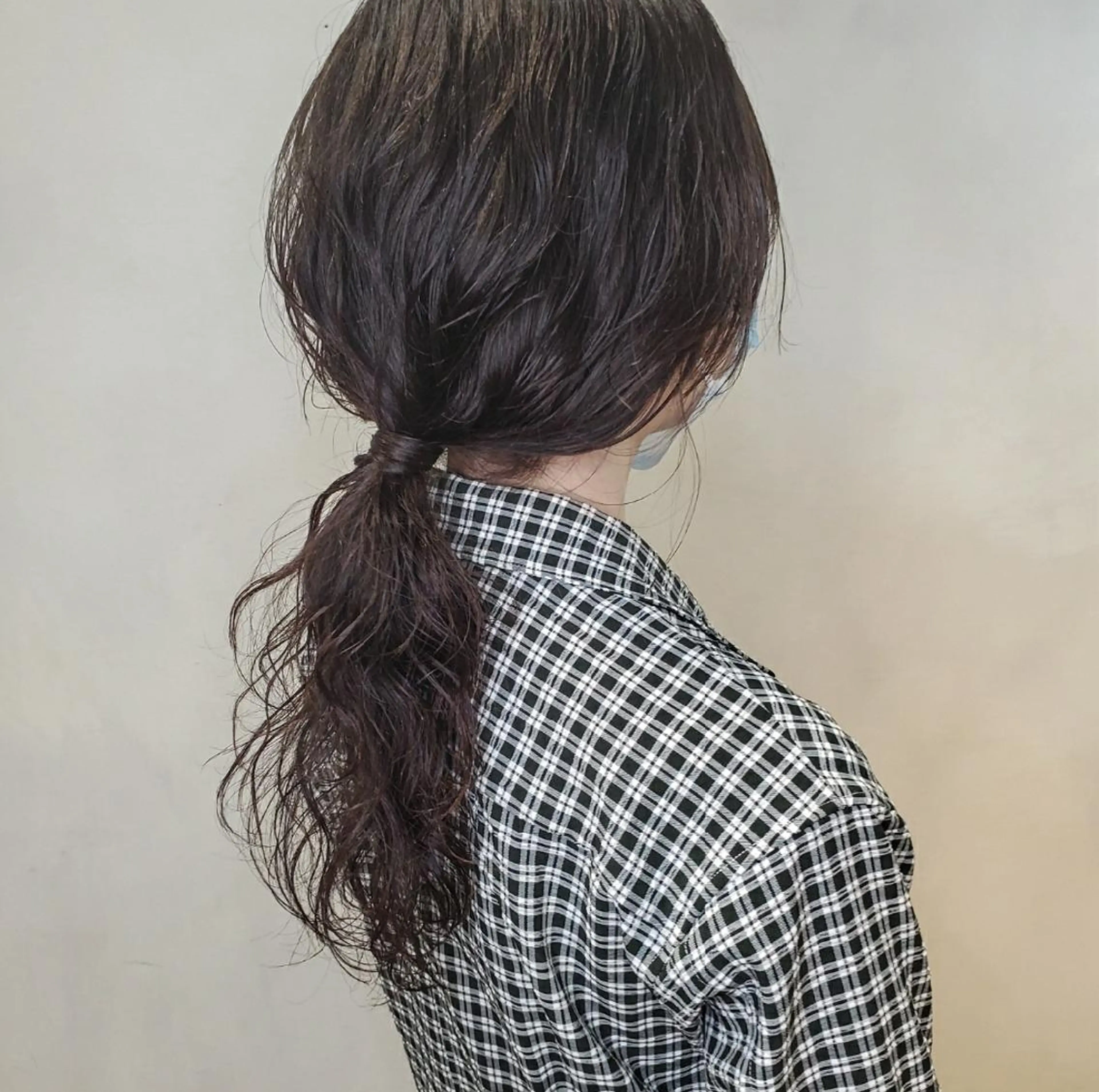 ロング パーマ ヘアアレンジ 韓国風ヘア 韓国レイヤー suzuのヘアスタイル