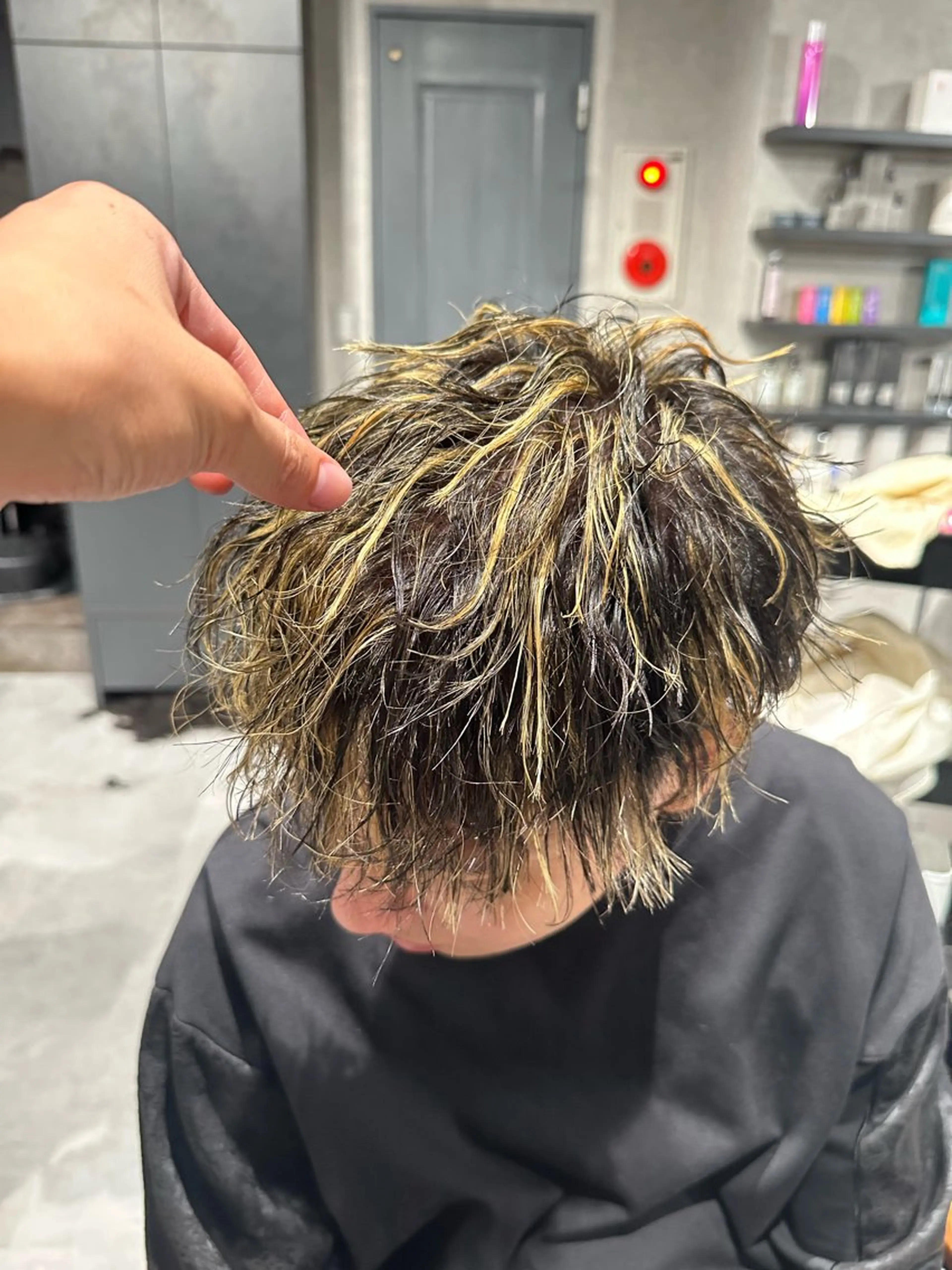 ショート カラー ヘアアレンジ メンズ メンズヘア静岡 ✂︎Ryuheiのヘアスタイル