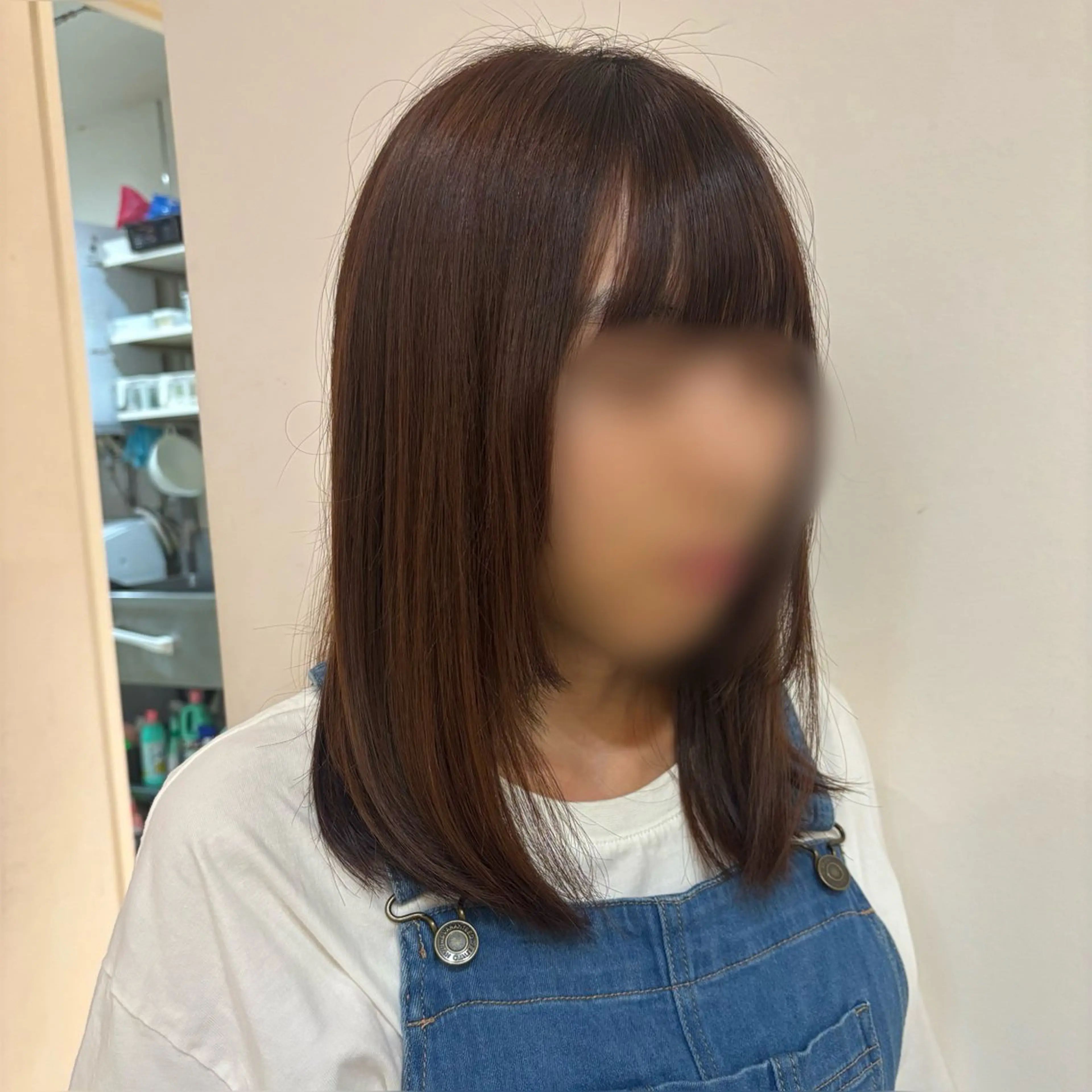 ミディアム レナークアリア 武田明花音のヘアスタイル