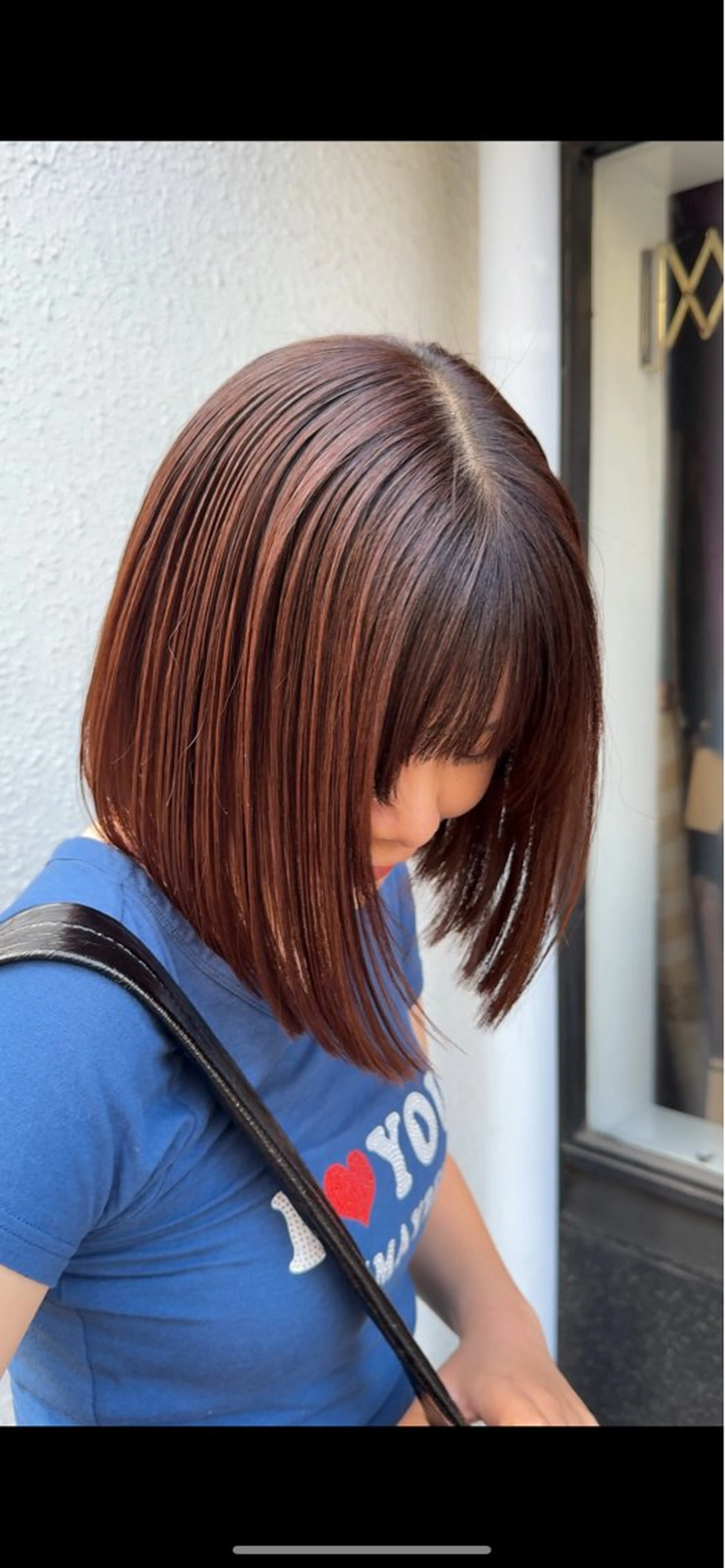 ミディアム カラー ブラウンカラー オレンジ オレンジブラウン ボブ カット ヘアカラー 🌿パーマ/ボブ/ レイヤー/Mikiのヘアスタイル