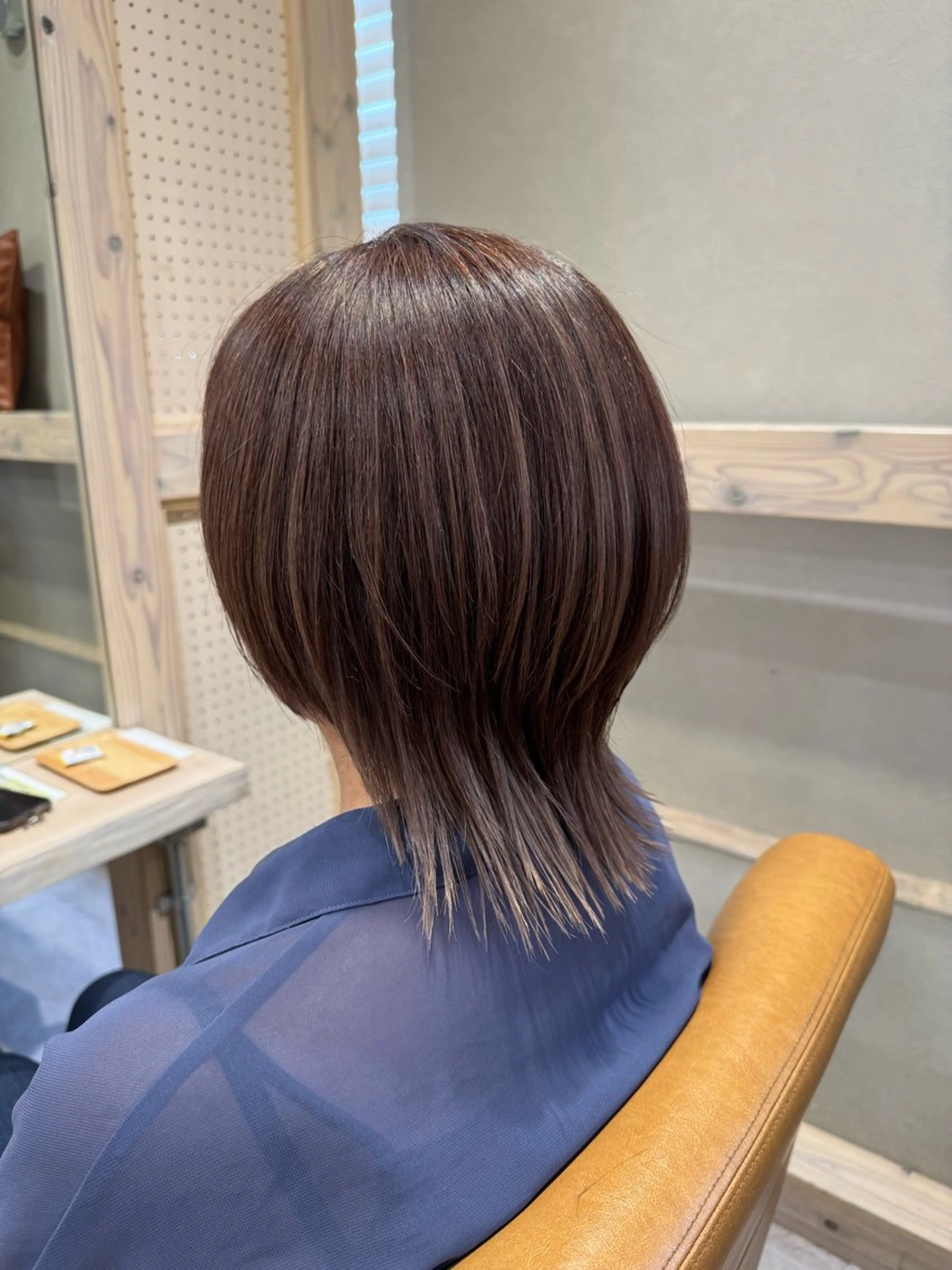 ショート ハイライト レイヤーカット 畠 悠也のヘアスタイル