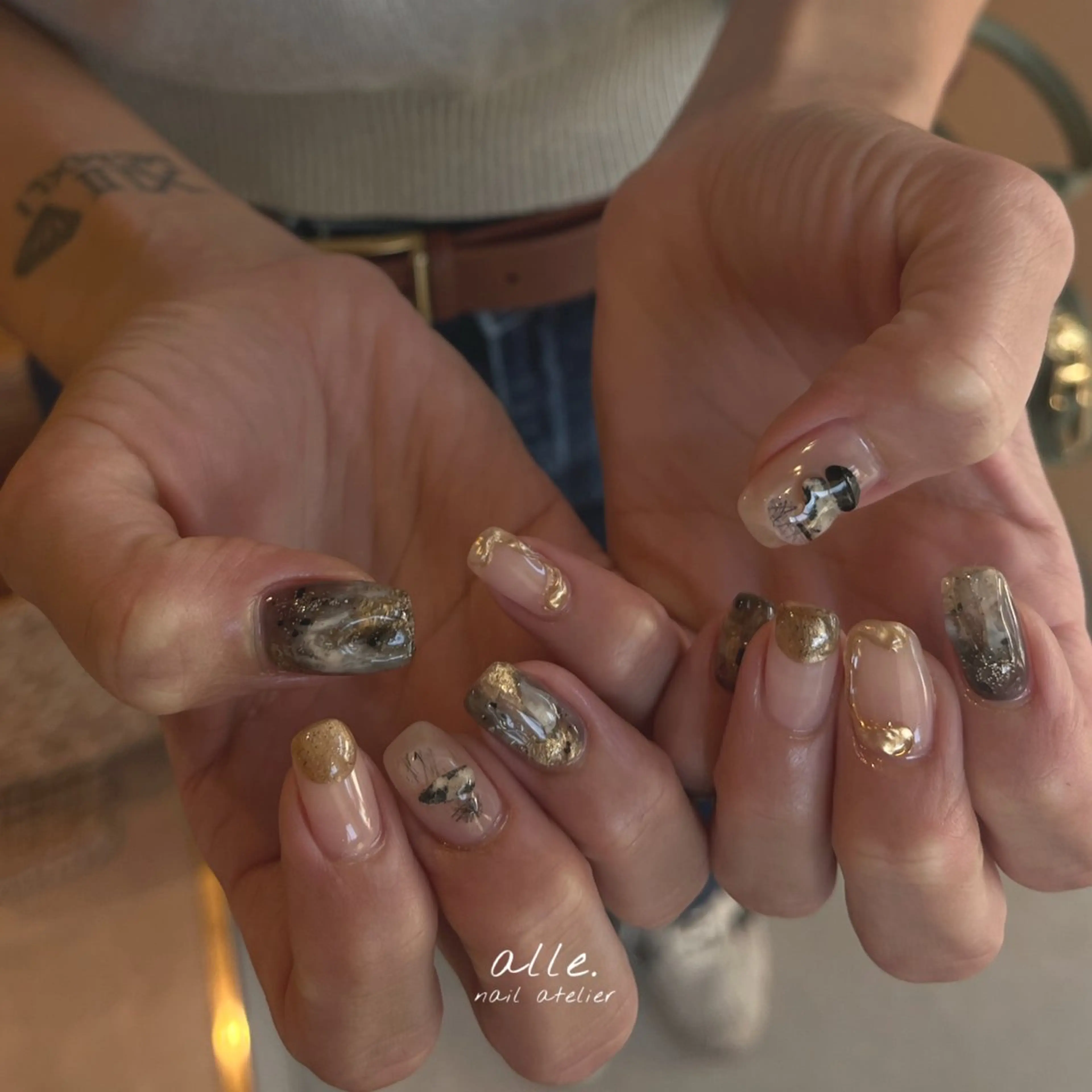 ネイル ハンドネイル atelier alle.のネイルデザイン