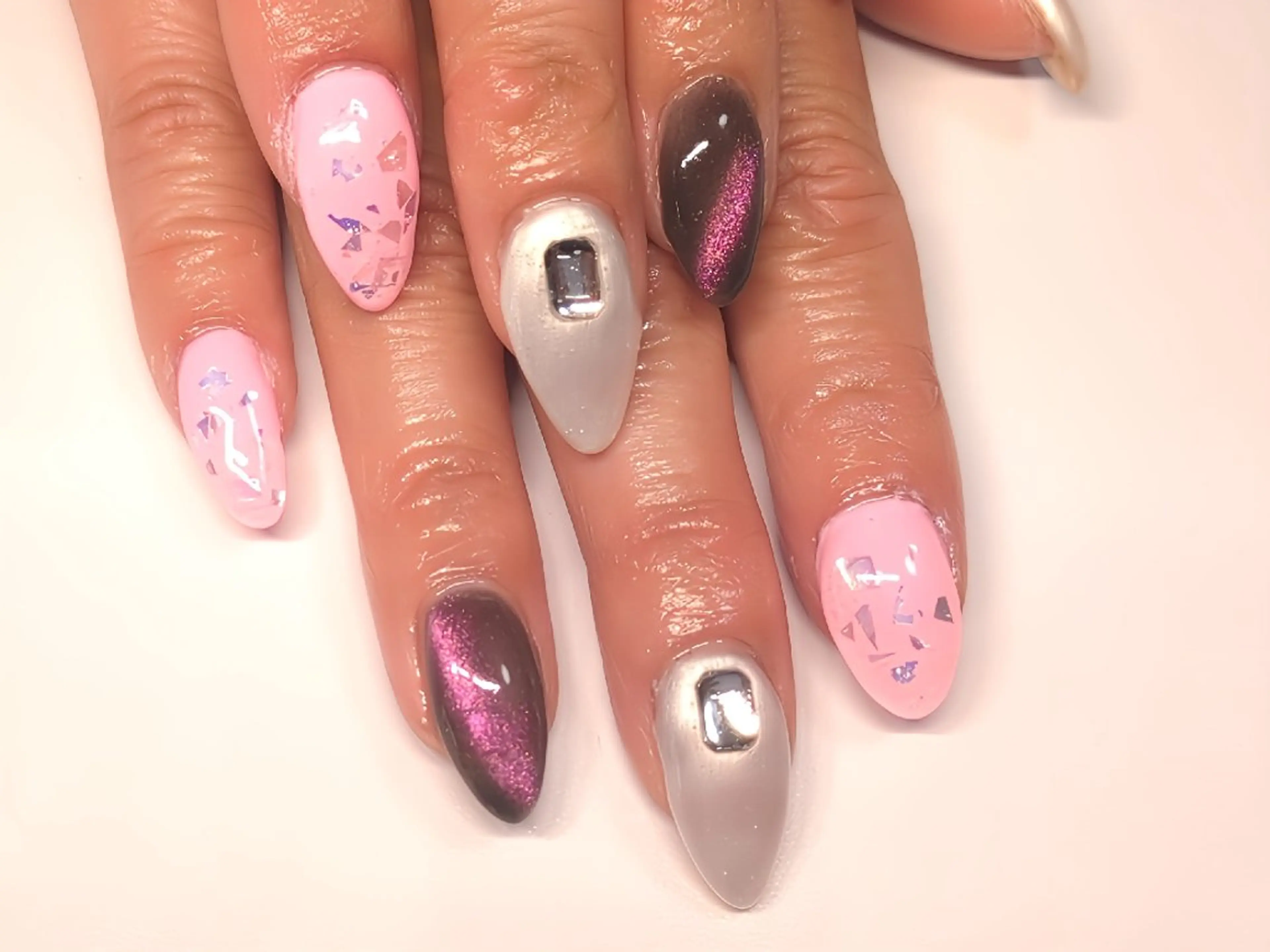 セミロング AQUA nailのネイルデザイン