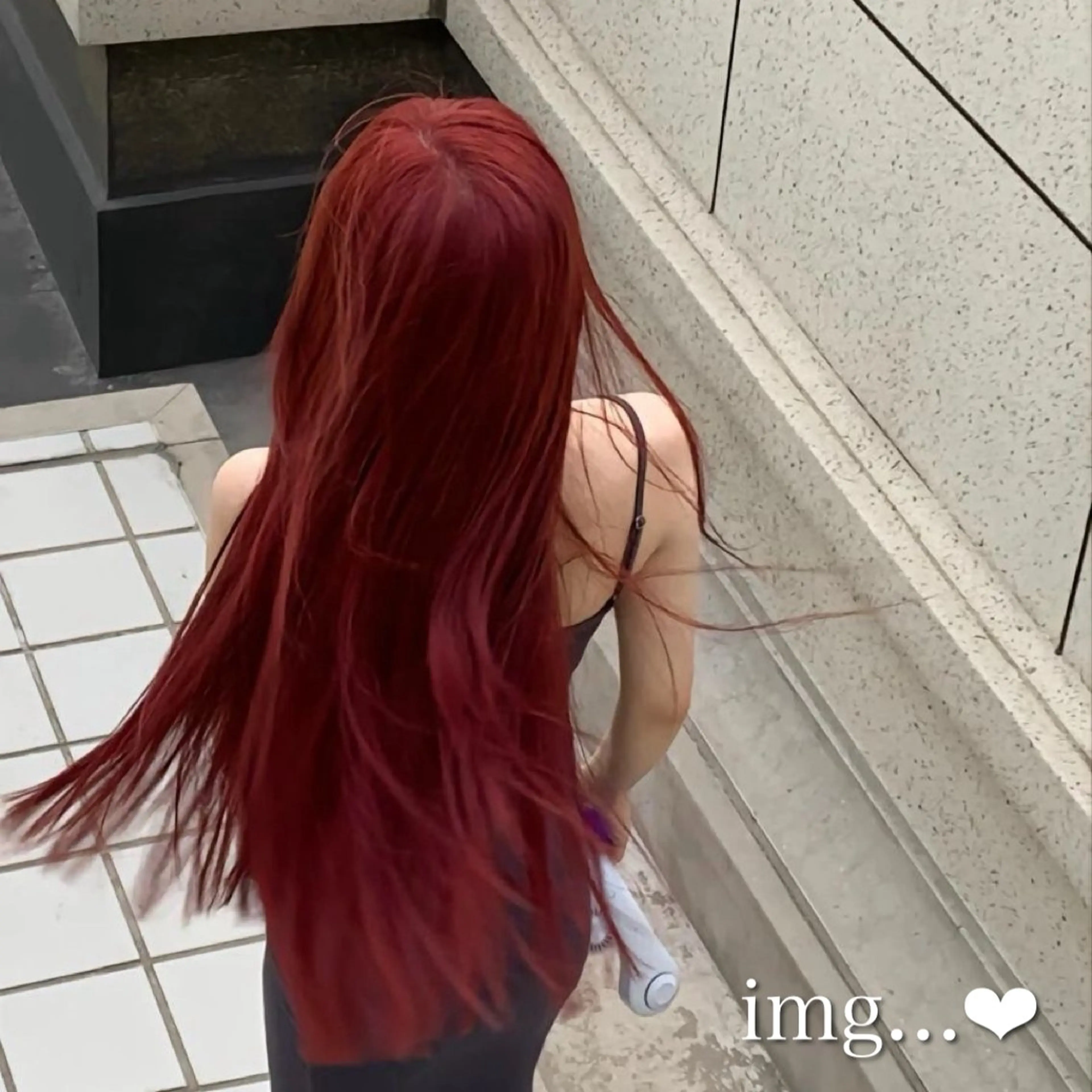 ロング ヘアカラー トリートメント 🤍🥀韓流暖色レイ ヤー🥀🤍あやねのヘアスタイル