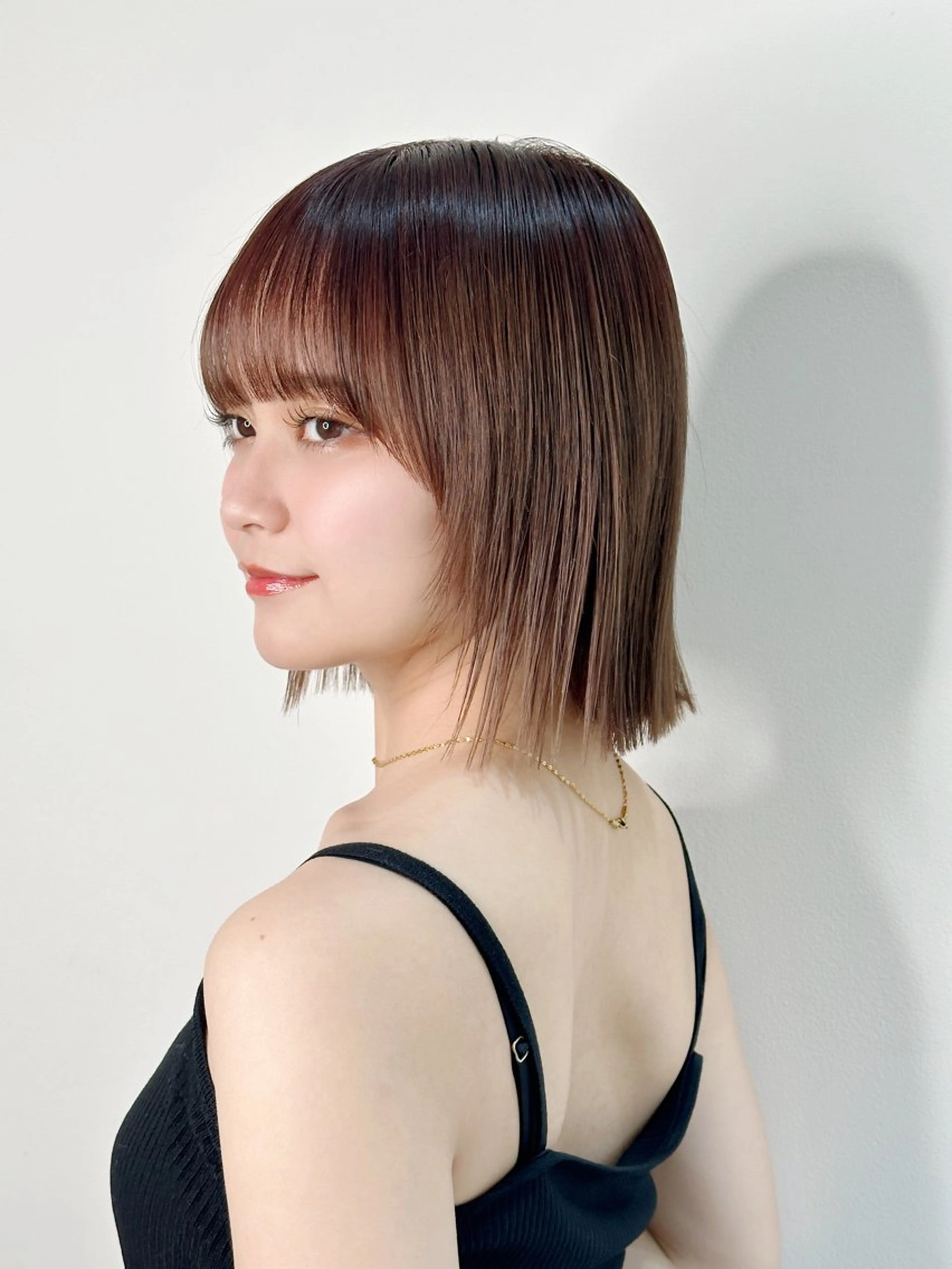 ショート カラー 切りっぱなしボブ ショートボブ ボブレイヤー ボブ 韓国風ヘア カット ヘアカラー トリートメント 韓国ヘア🇰🇷🎀 YURIAのヘアスタイル