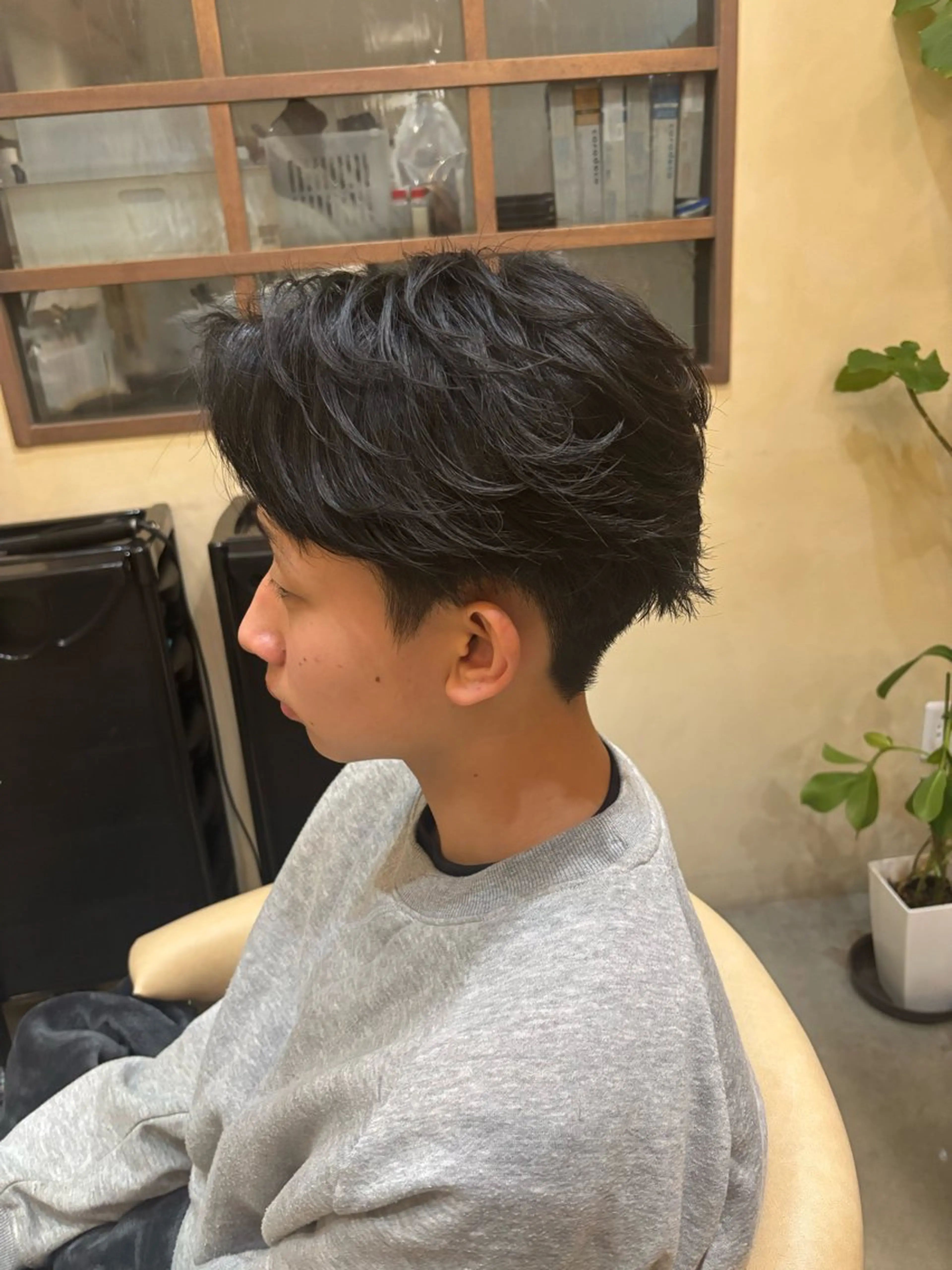 ショート メンズ カット パーマ 鹿児島 TSUBASAのヘアスタイル