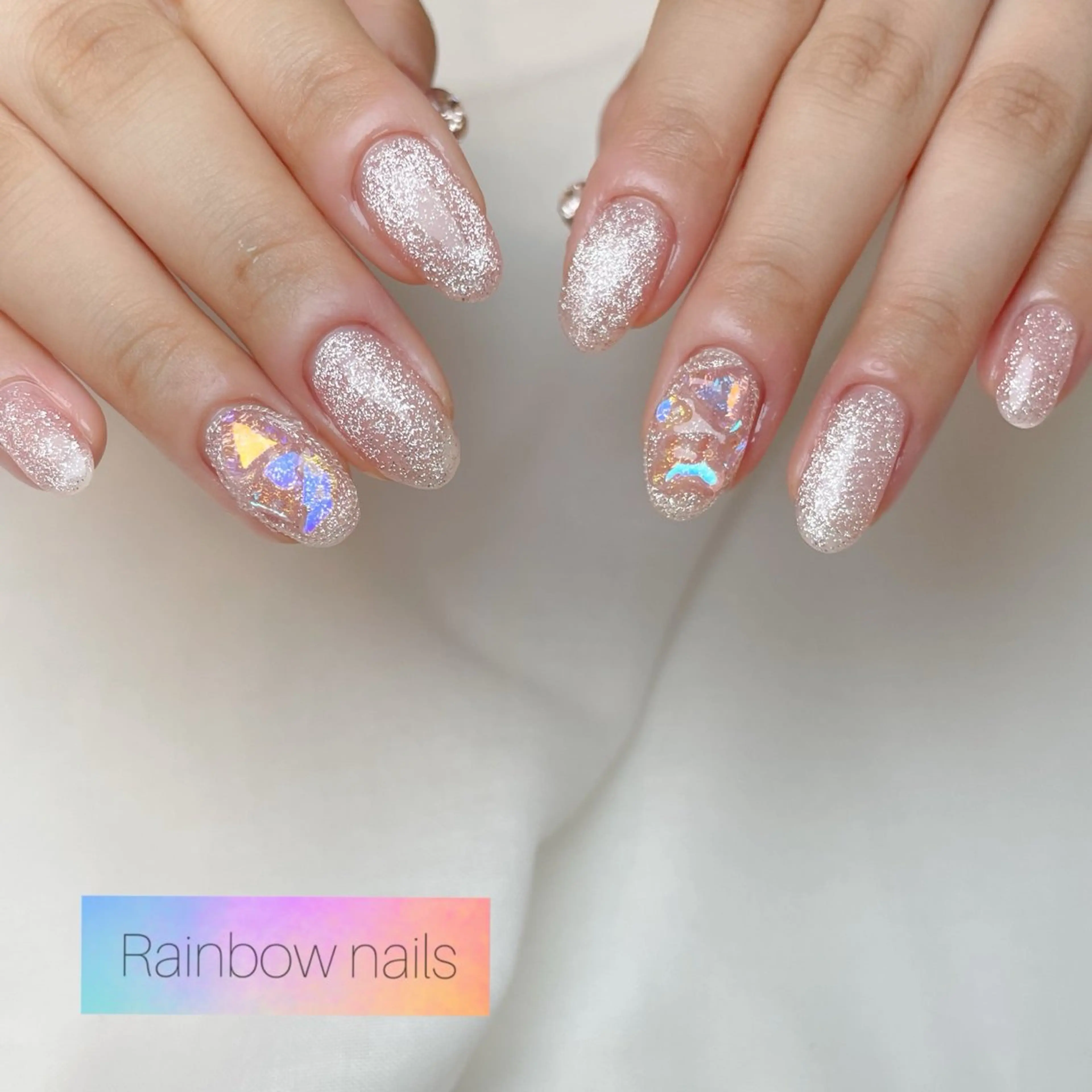 ネイル Rainbow nailsくろちゃんのネイルデザイン