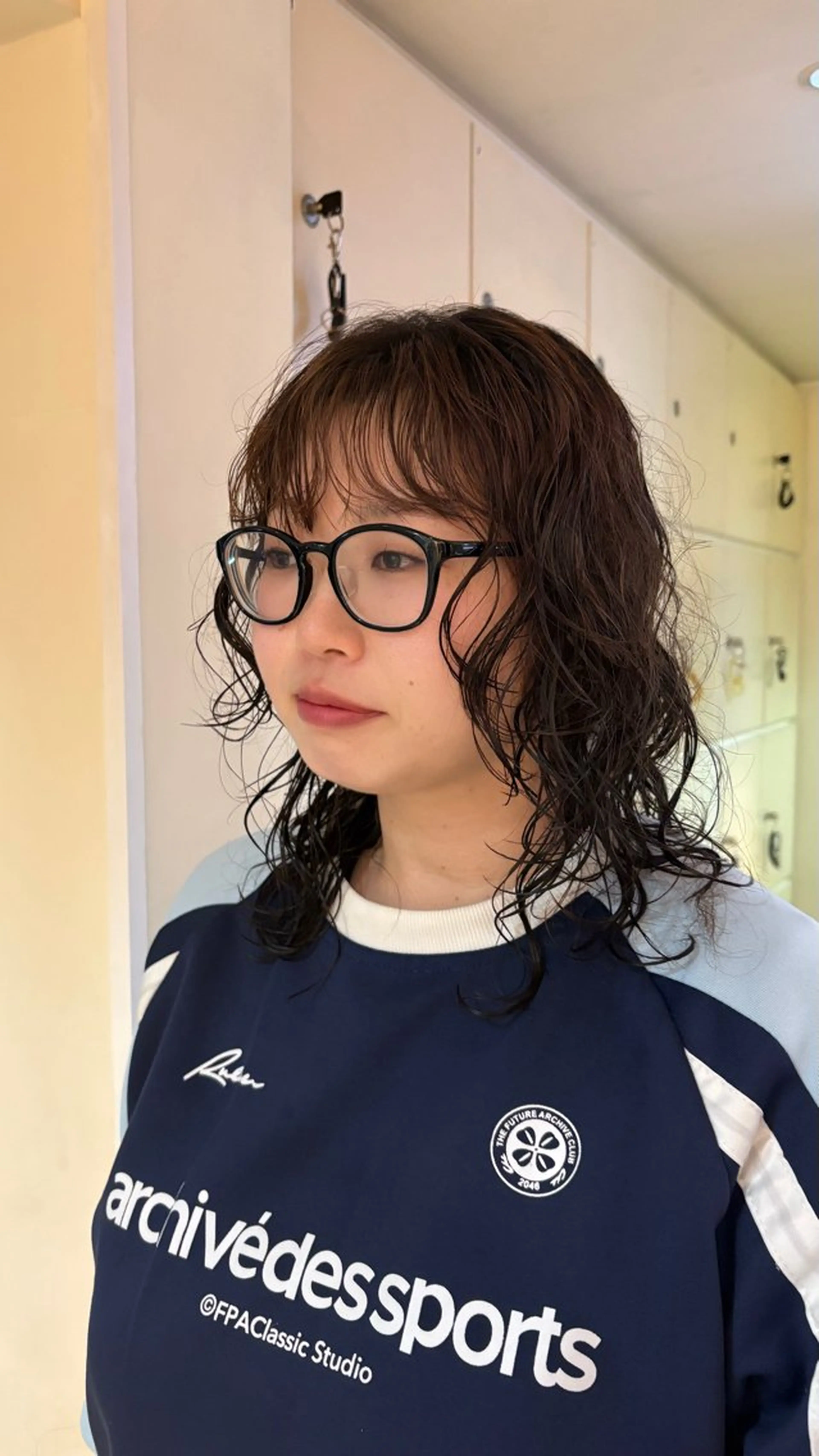 ミディアム パーマ ミディアムパーマ 北田 あいみのヘアスタイル