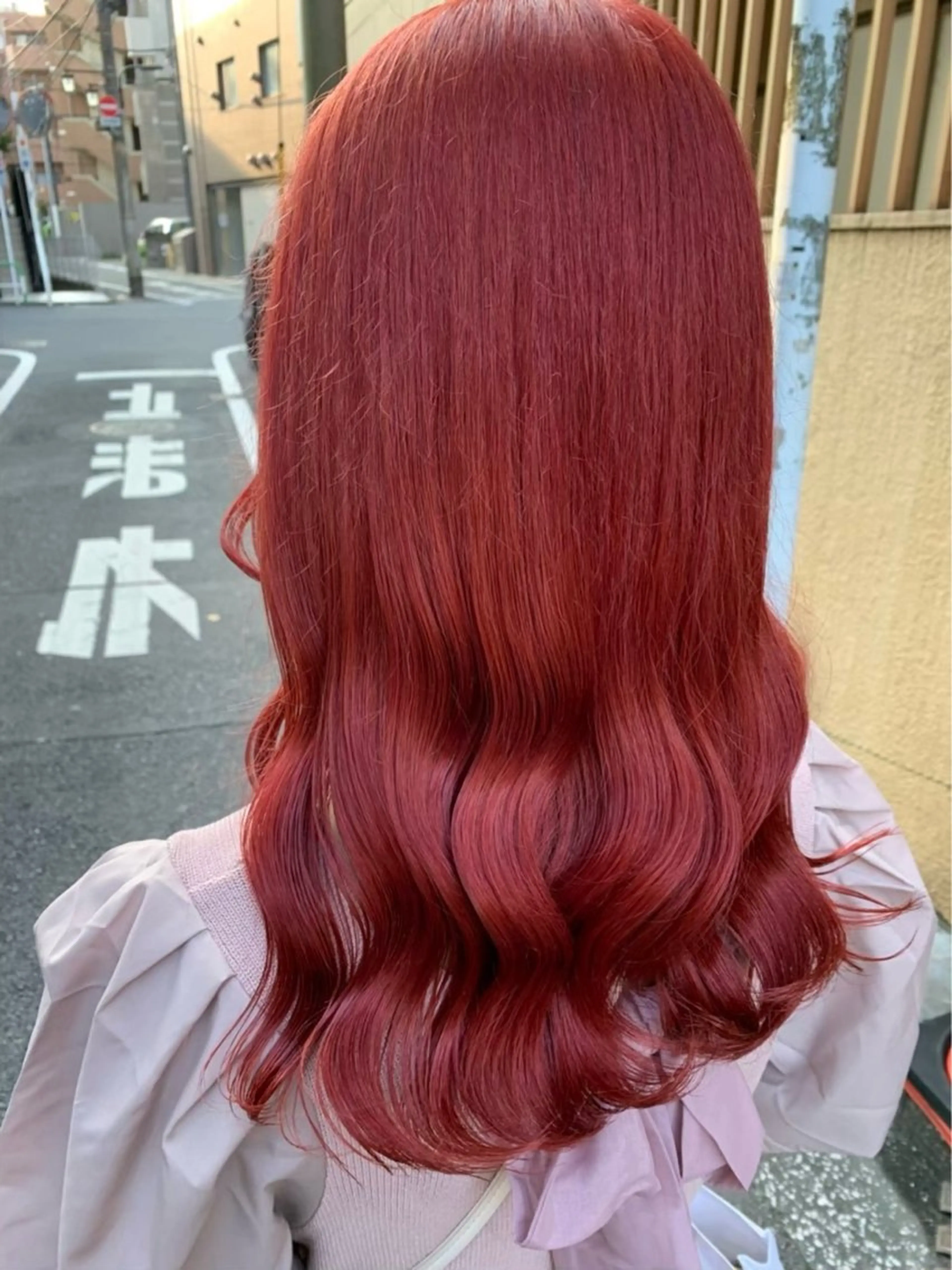 ロング カラー トレンド暖色ヘア🍒 miu🍒のヘアスタイル