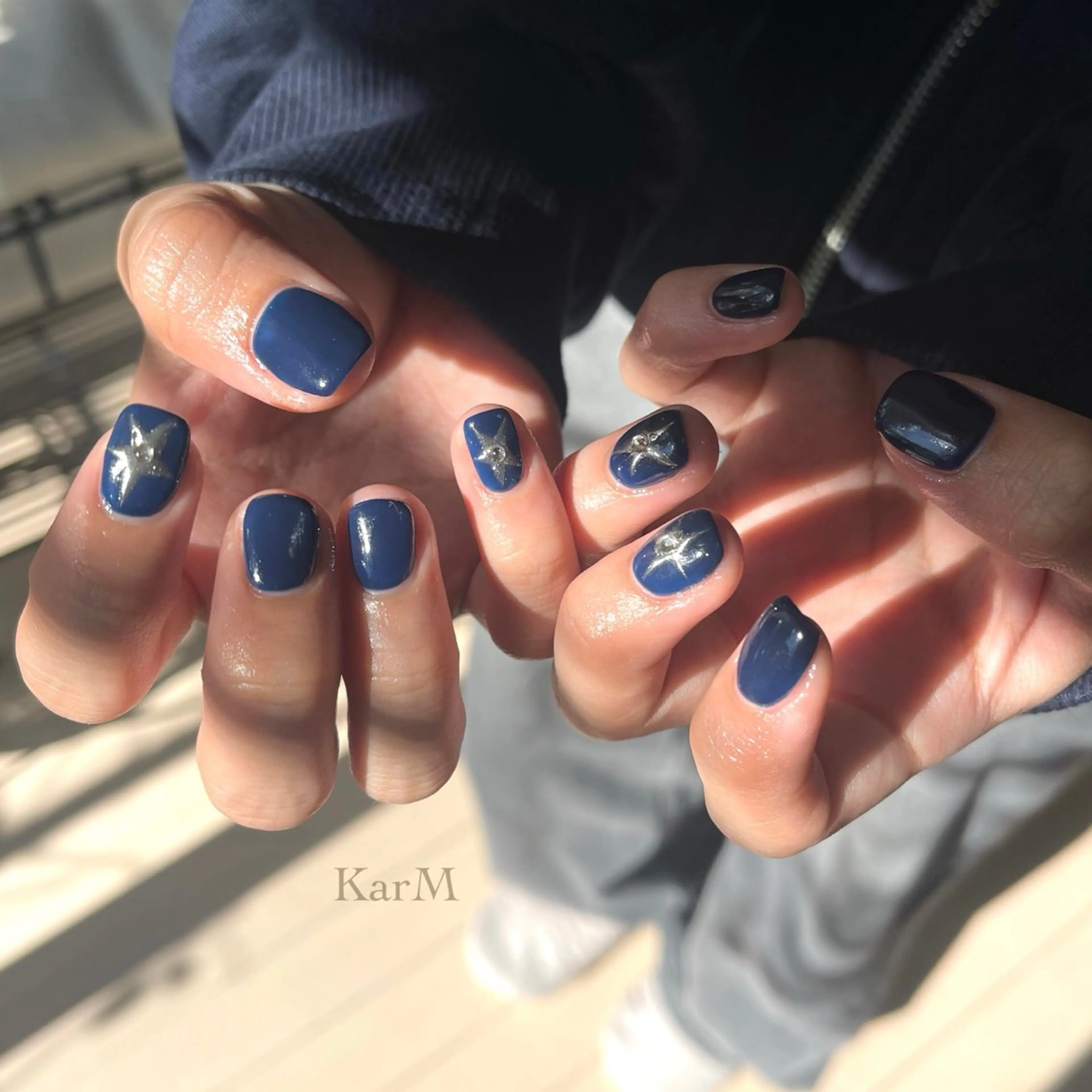 ネイル アートネイル オーロラネイル チークネイル フラッシュネイル フレンチネイル ハンドネイル ogino karinのネイルデザイン