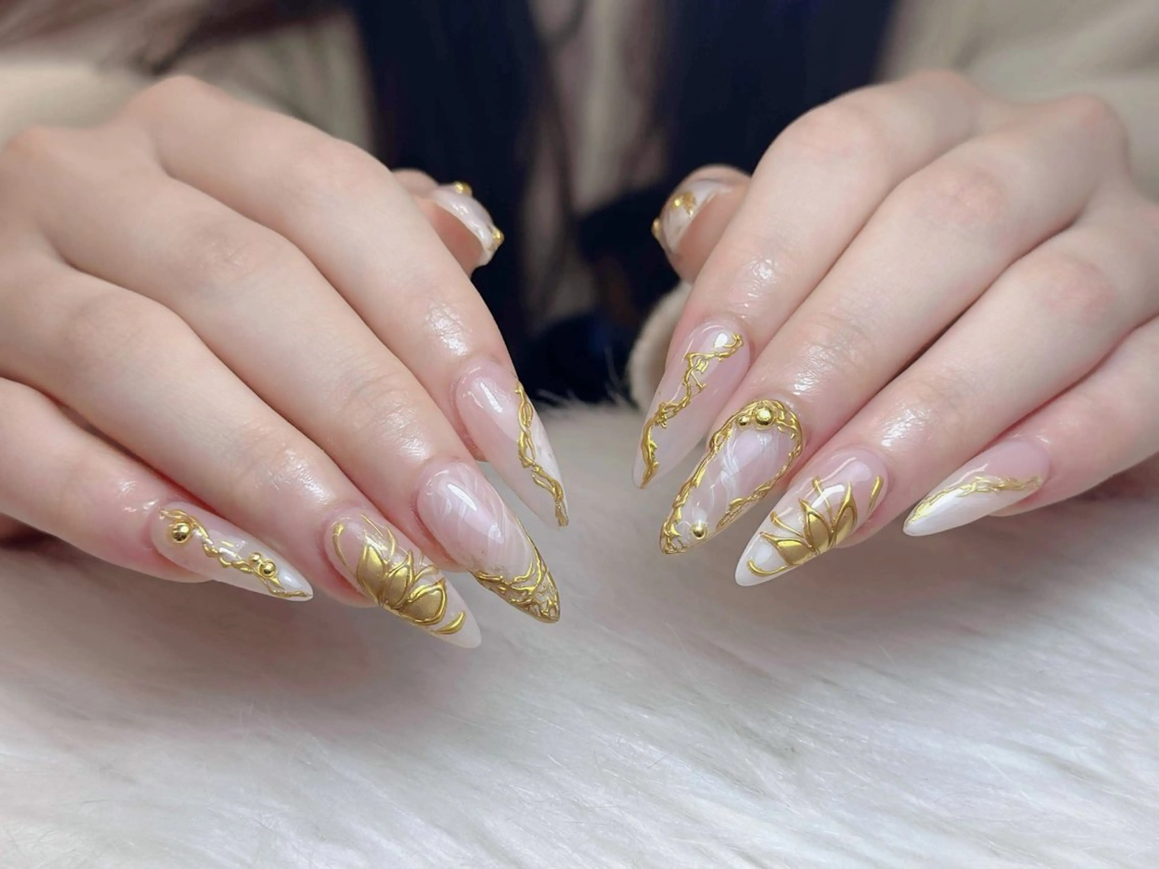 ネイル アートネイル 成人式 ジェルネイル ニュアンスネイル 夏ネイル ハンドネイル Jenn Nail Salonのネイルデザイン