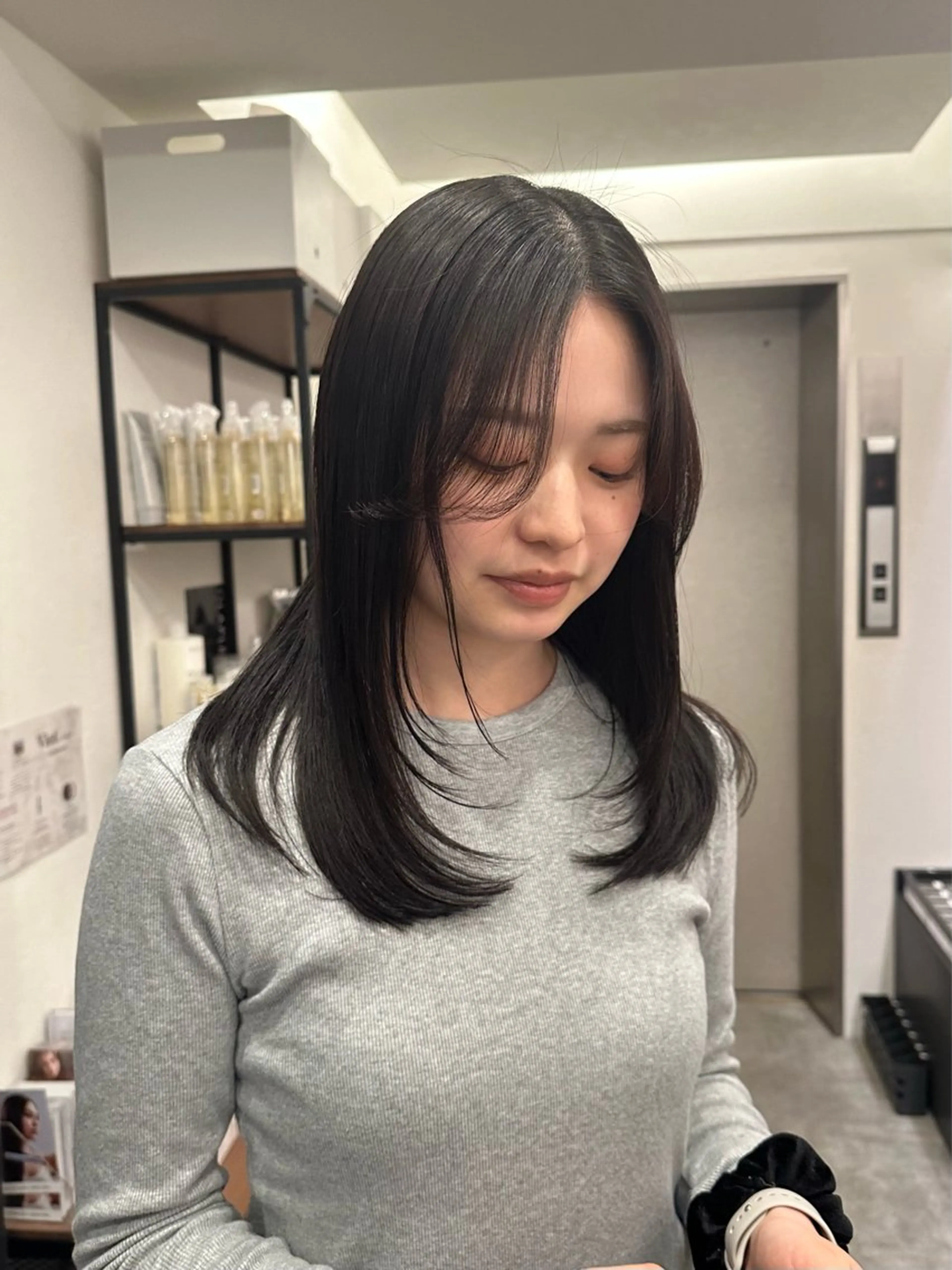 セミロング カラー 銀座/ヘアセット/ 島村美帆のヘアスタイル