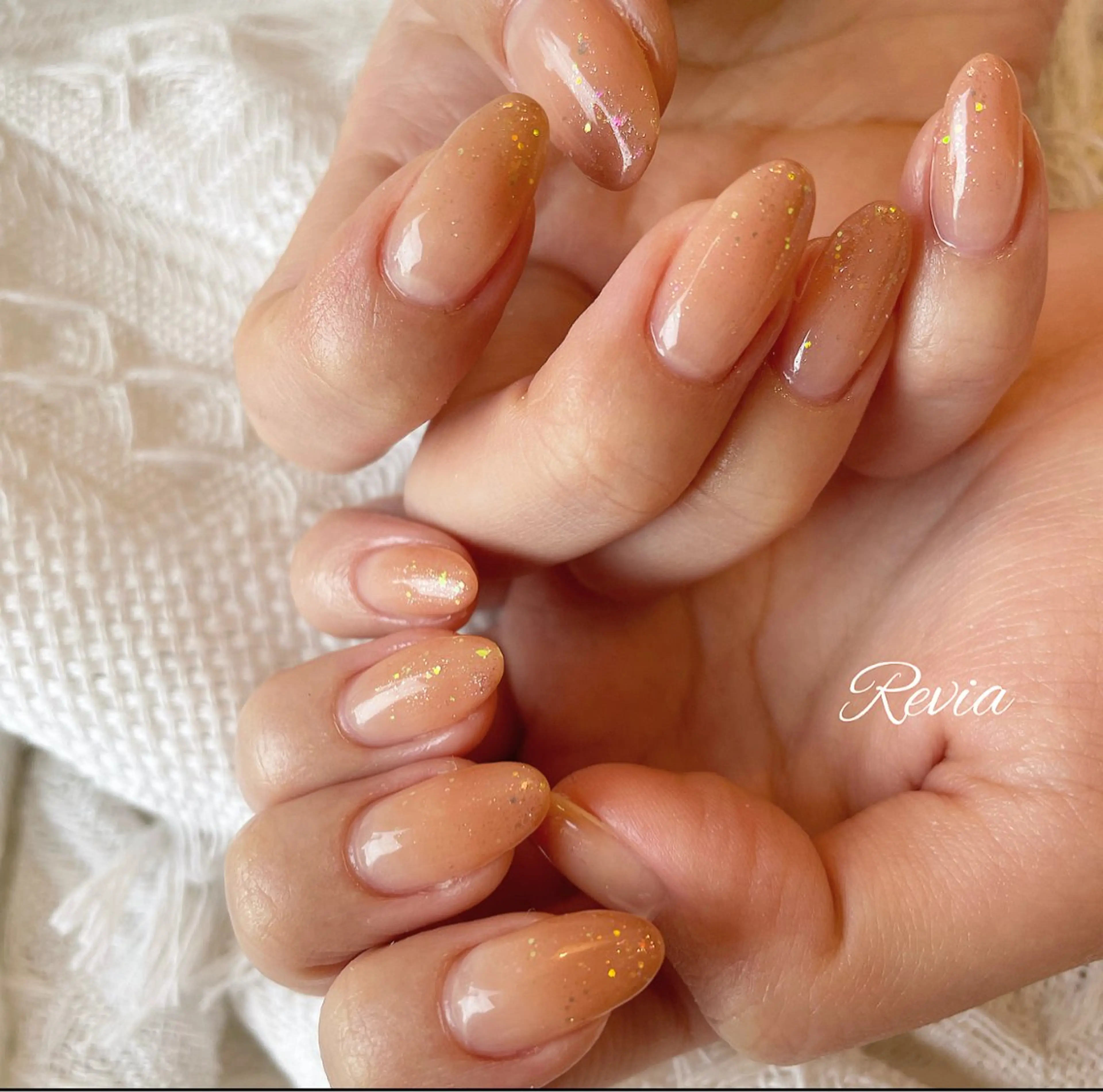 ネイル グラデーション ラメ(グリッター) ラメグラデーション ハンドネイル ERI Nailistのネイルデザイン