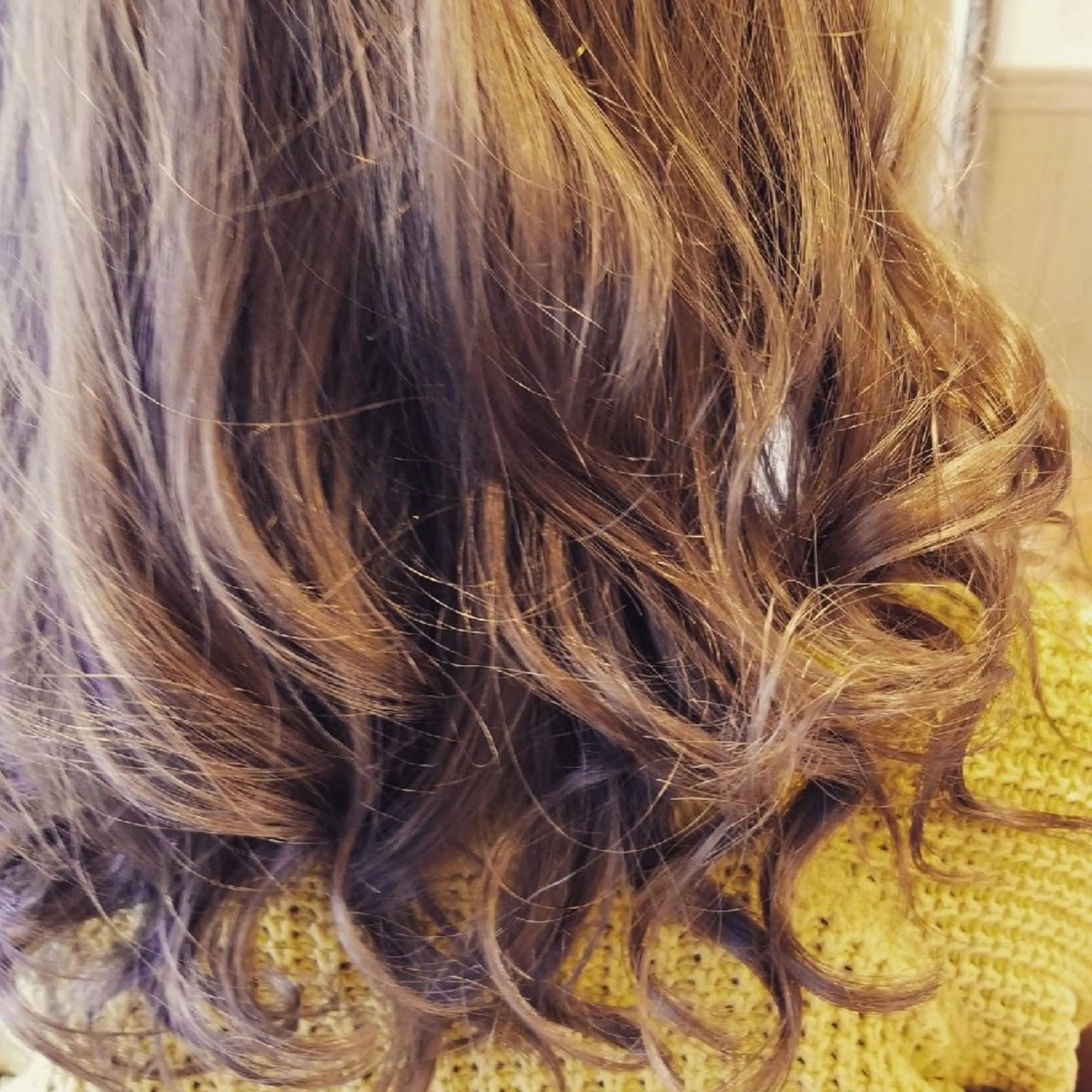 セミロング カラー パーマ アディクシーカラー バレイヤージュ イルミナカラー 外国人風カラー レイヤーカット spa hair  ark 富井直美のヘアスタイル