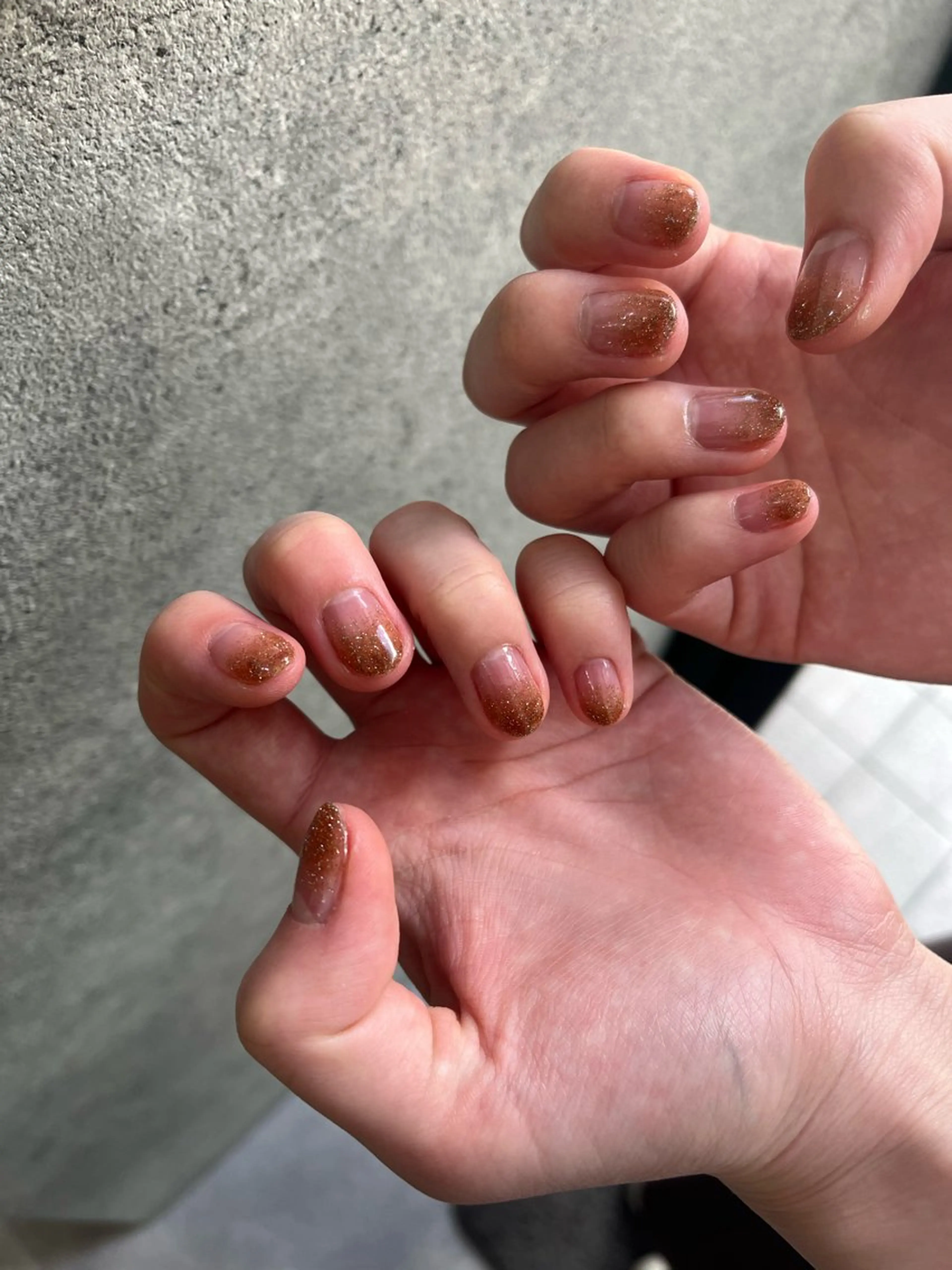 ネイル フラッシュネイル グラデーション ラメ(グリッター) ラメグラデーション 鈴木 愛のネイルデザイン