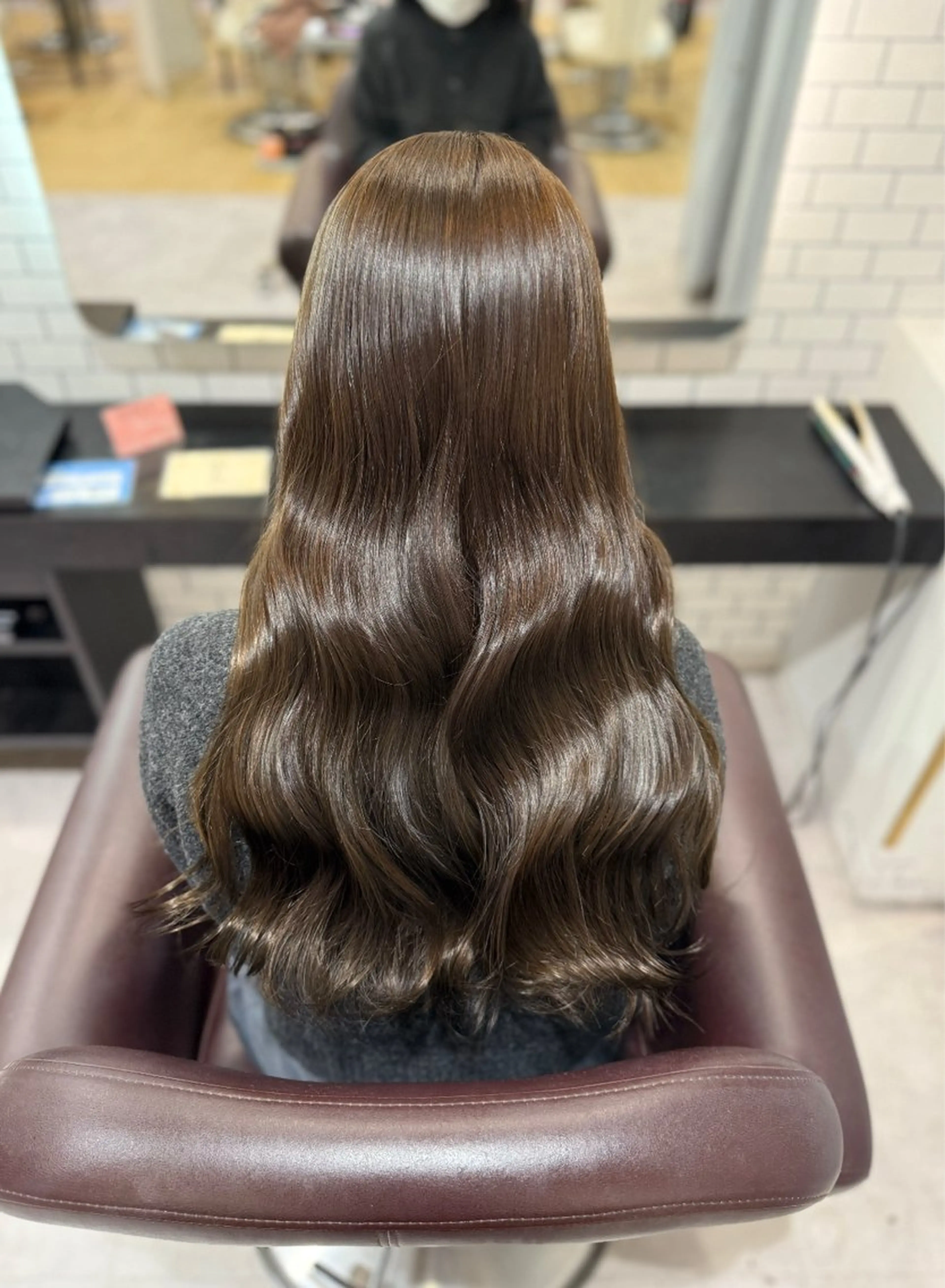 カラー 🇰🇷韓国風艶髪 /AZUSA🤍のヘアスタイル