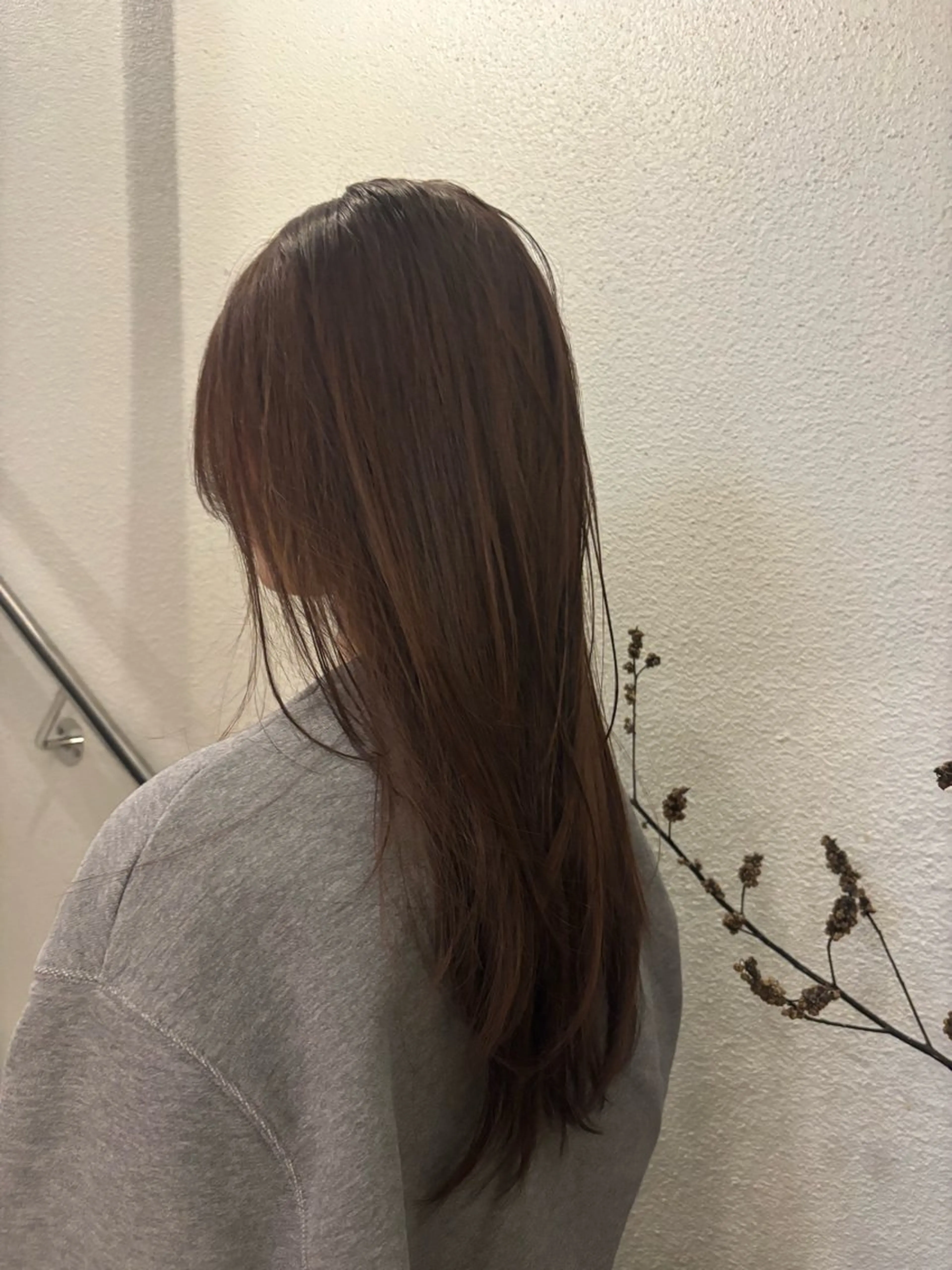 ロング ヘアカラー トリートメント 似合わせ透明感カラー ／emiのヘアスタイル
