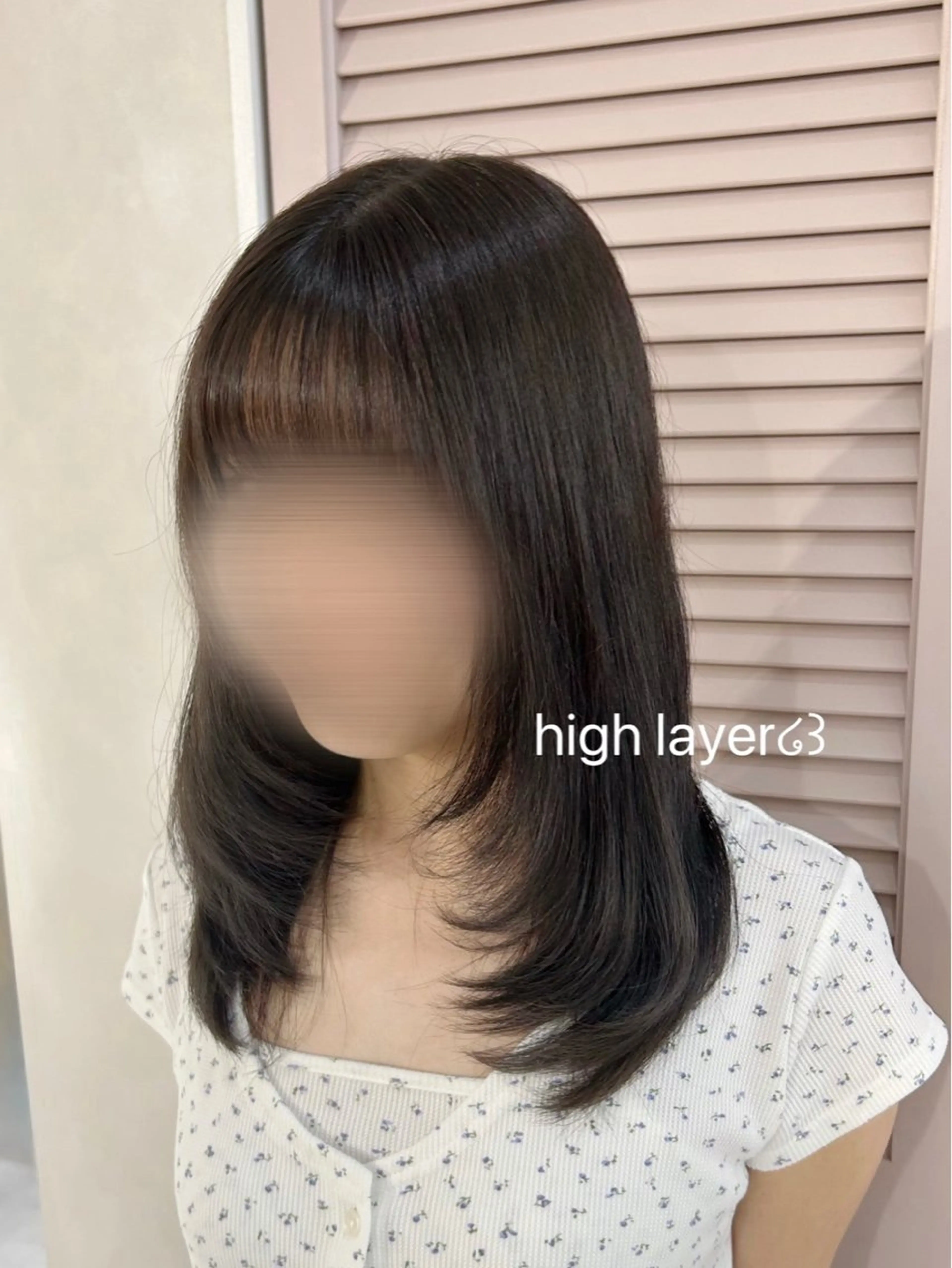 ミディアム カラー ハイレイヤー レイヤーカット SLASHスラッシュ 藤本らむねのその他イメージ