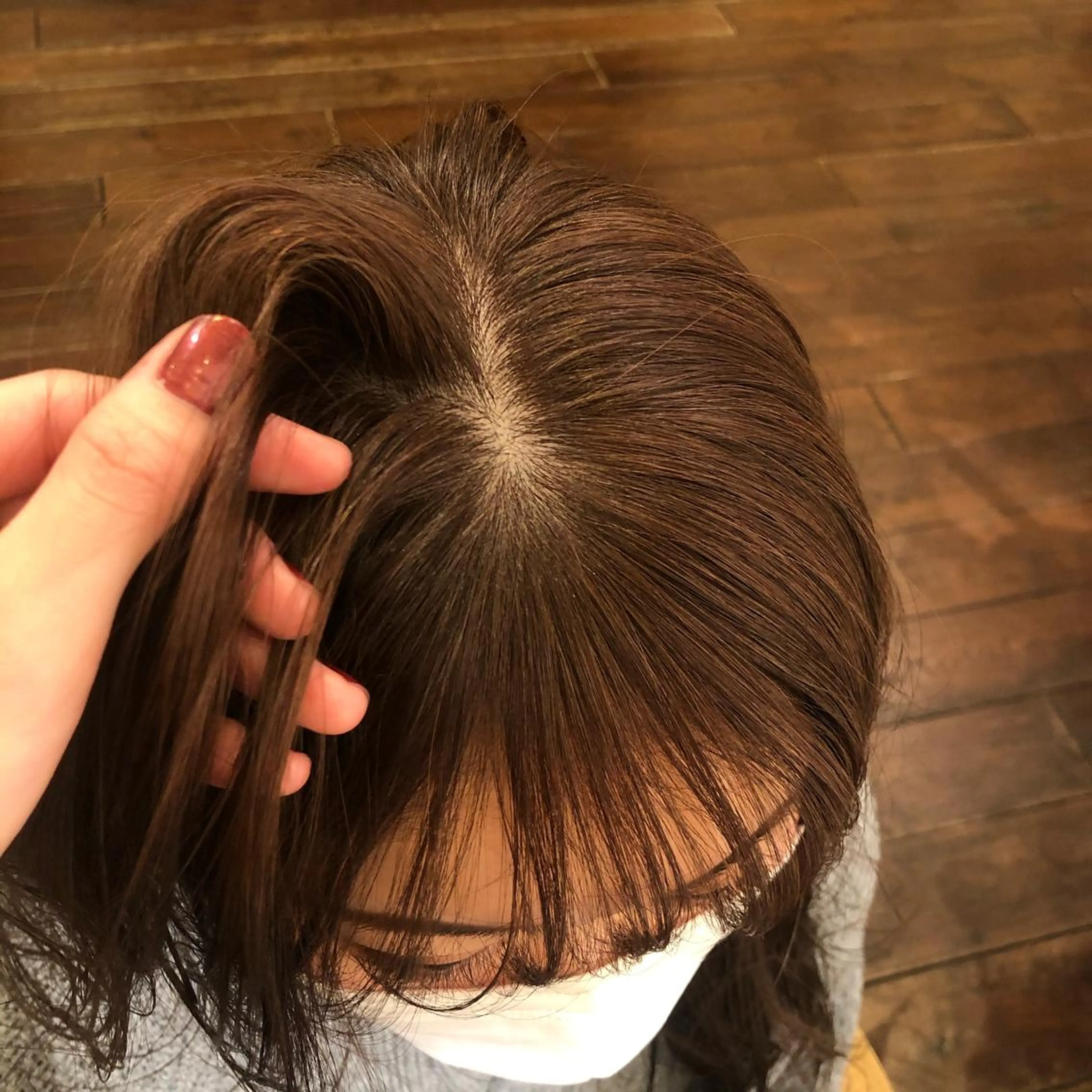 ロング カラー ヘアアレンジ 抜け感ボブ×パーマ ｜kazaneのヘアスタイル