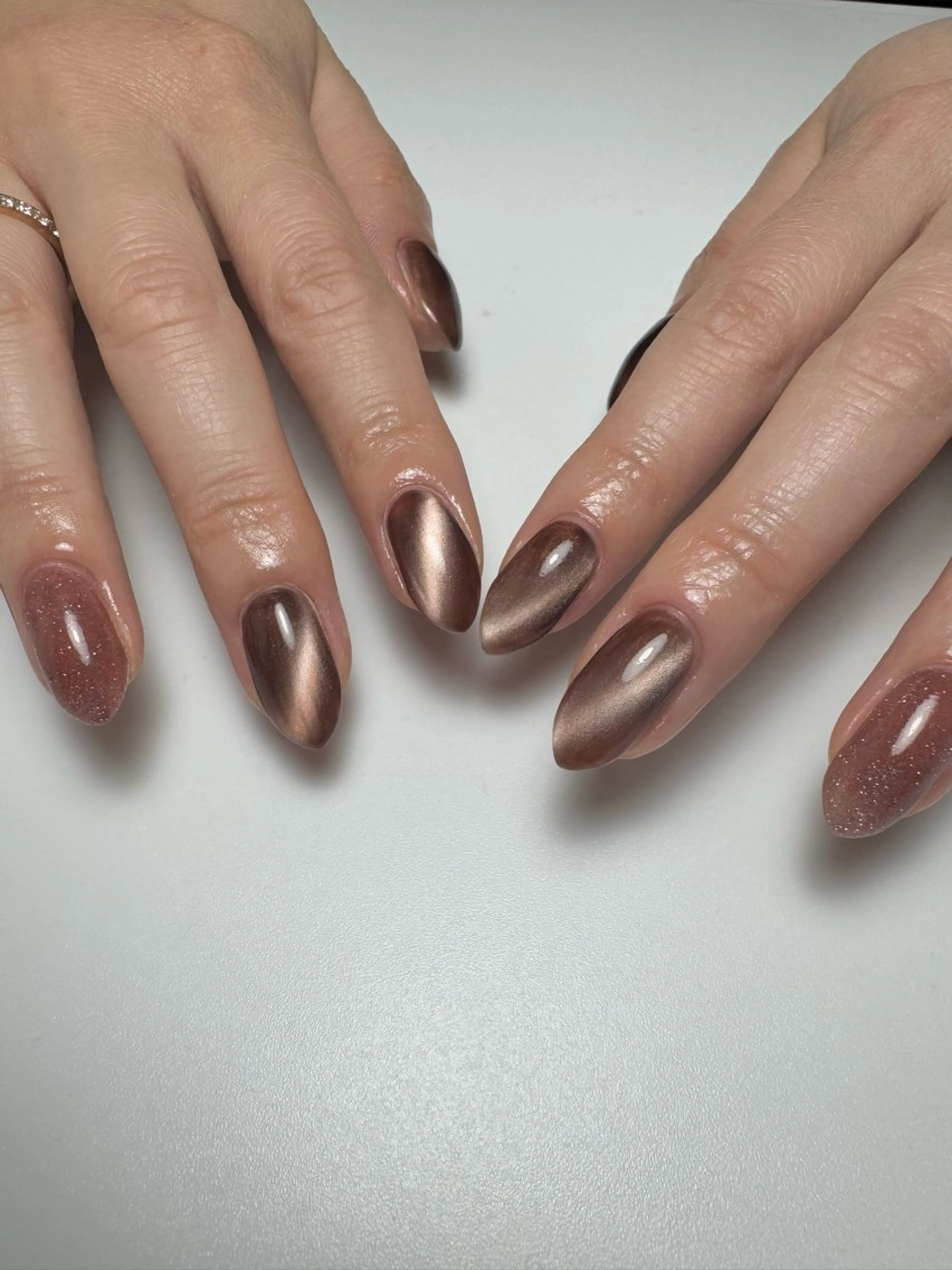 ネイル フラッシュネイル マグネットネイル ハンドネイル 白日-hakubi nail-のネイルデザイン