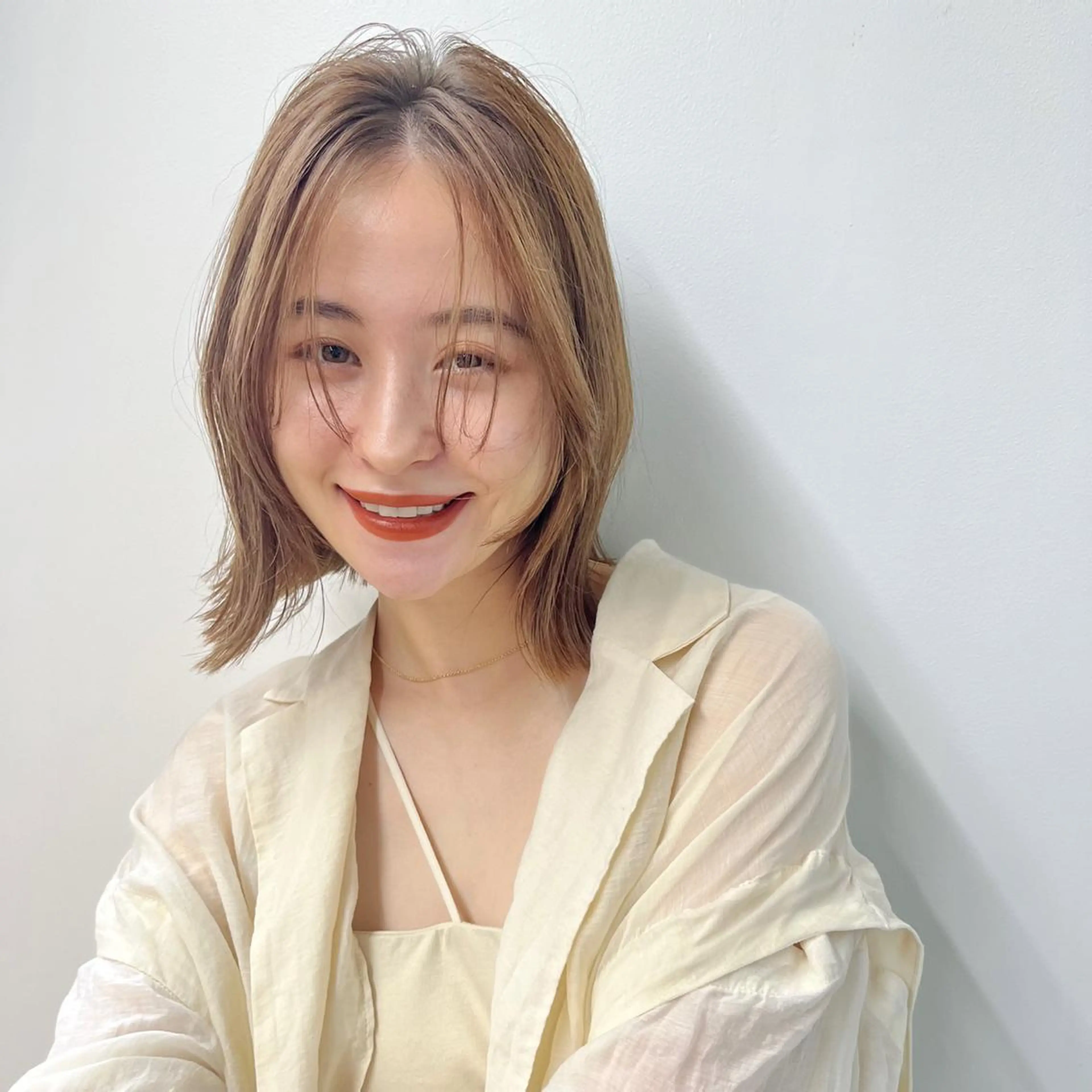 ミディアム カット ヘアカラー トリートメント ヘアセット 🫧レイヤー/暖色 /ベージュMAI🫧のヘアスタイル