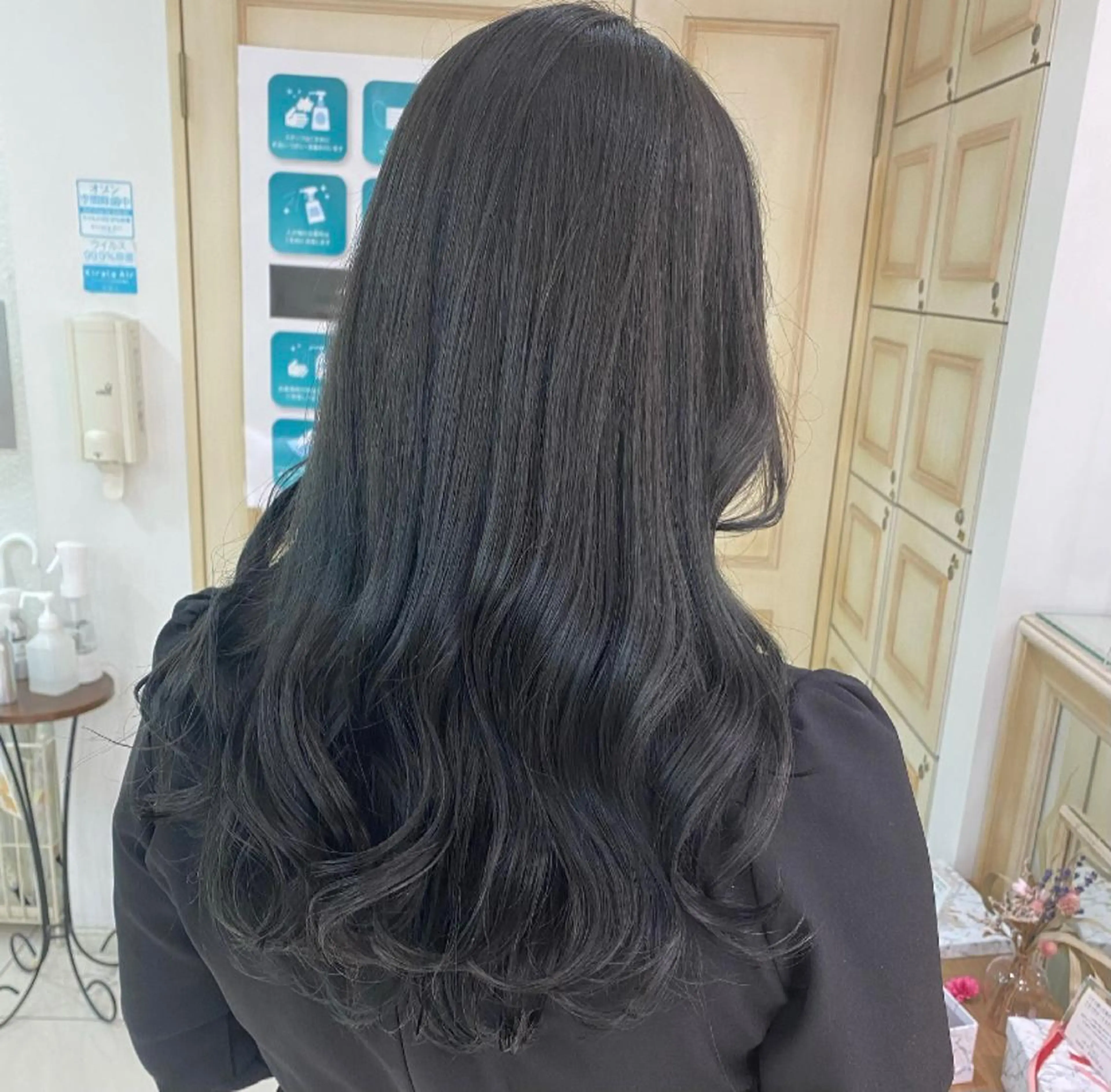 ロング カラー ヘアアレンジ 透明感カラー 古山 結季🌙🖤のヘアスタイル