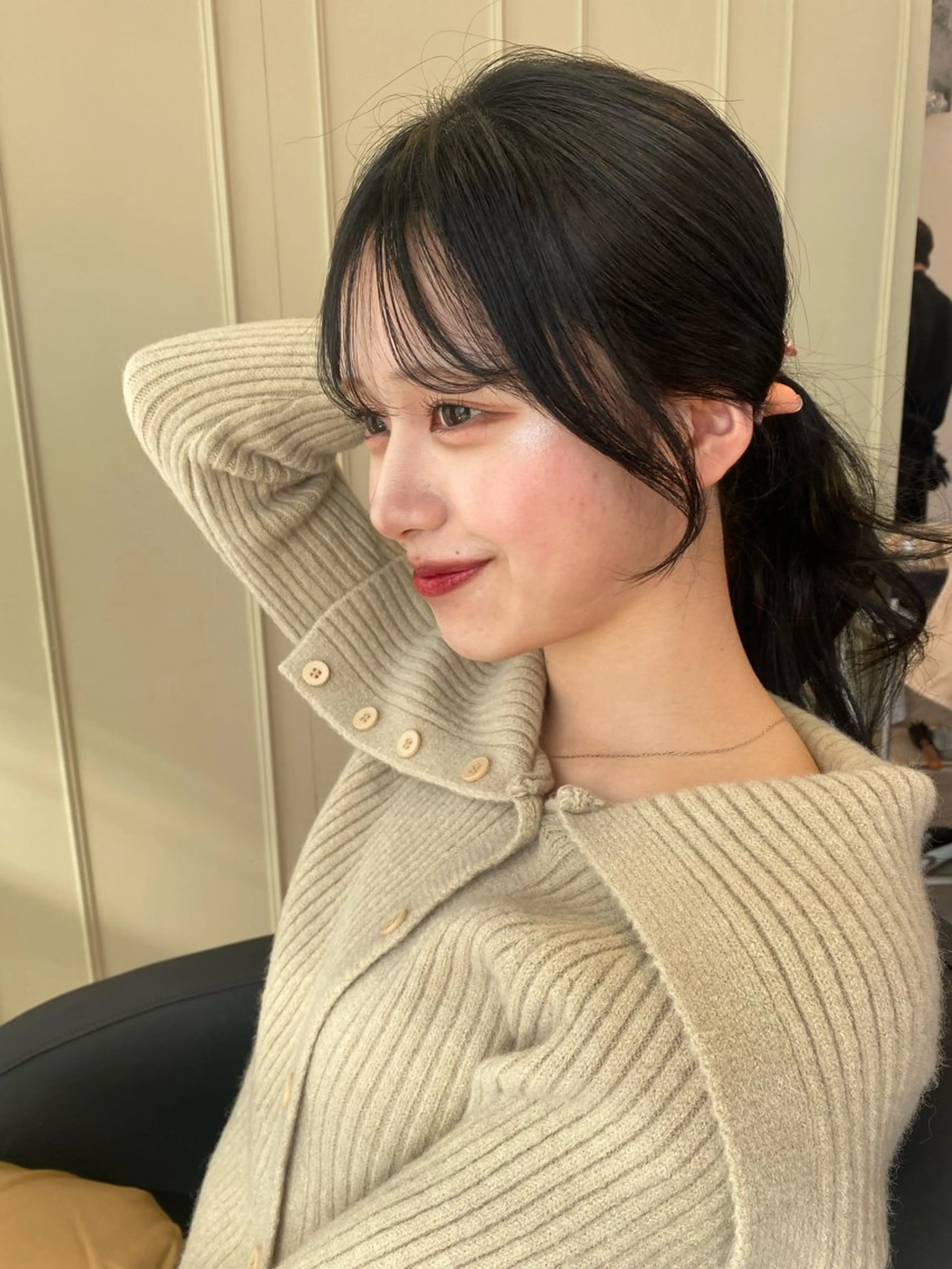 new!‪꒰ 梅雨対策 ꒱ 前髪縮毛矯正（シャンプーブロー込み）の写真