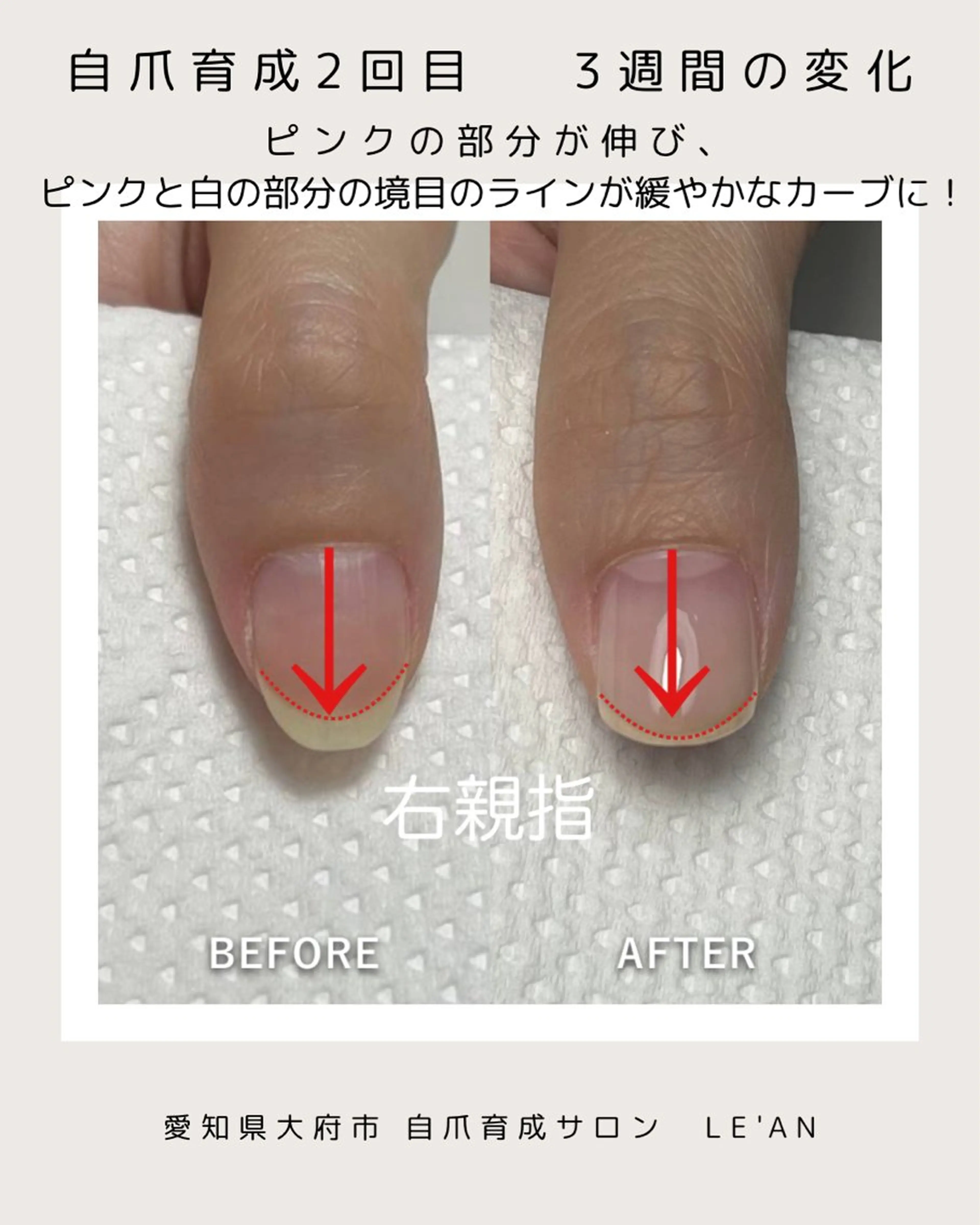 ネイル ピンク LE'AN カマチのネイルデザイン