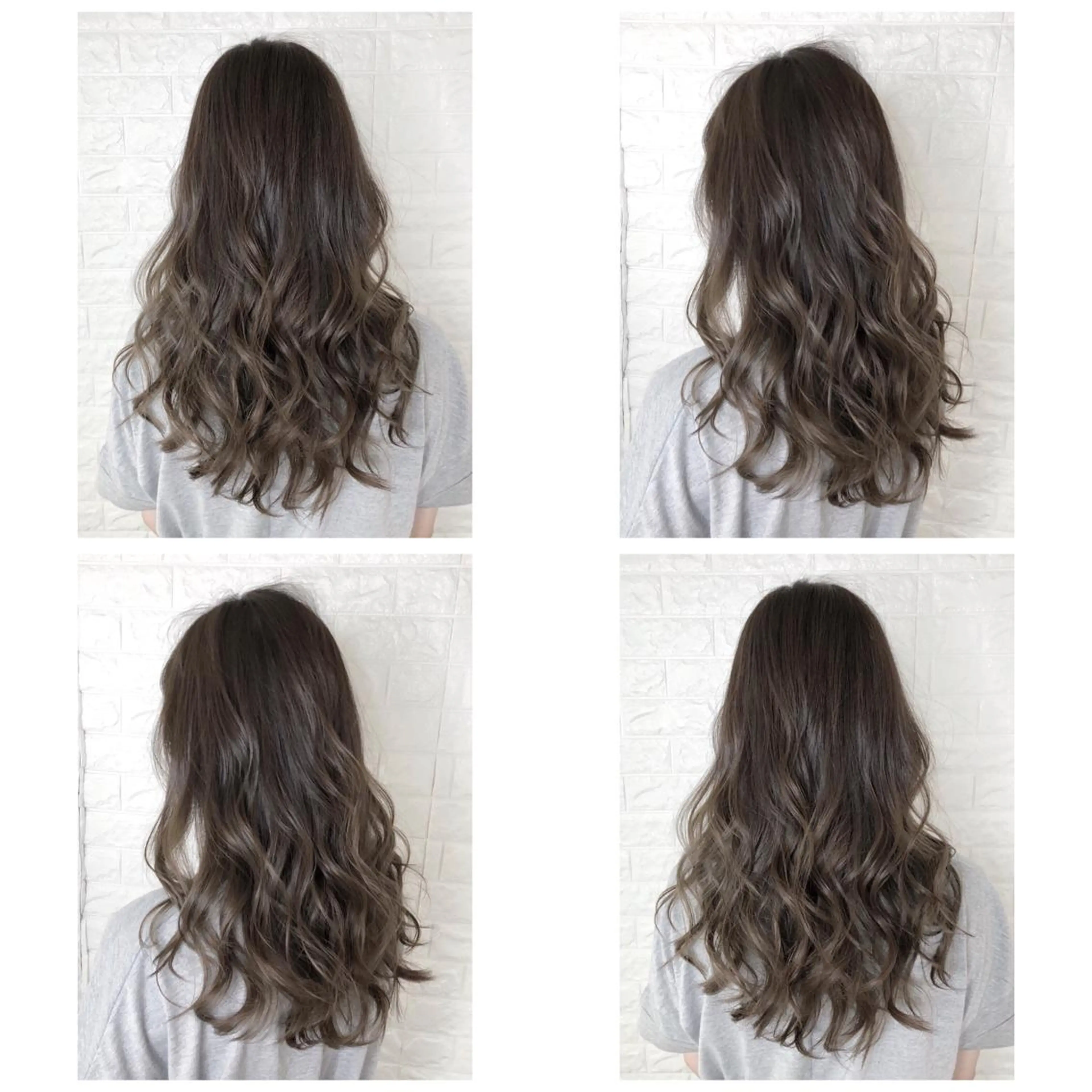 セミロング カラー バレイヤージュ ブリーチ ケアブリーチ グラデーションカラー グレージュ 髪質改善特化KIZU /艶髪研究（京都）のヘアスタイル